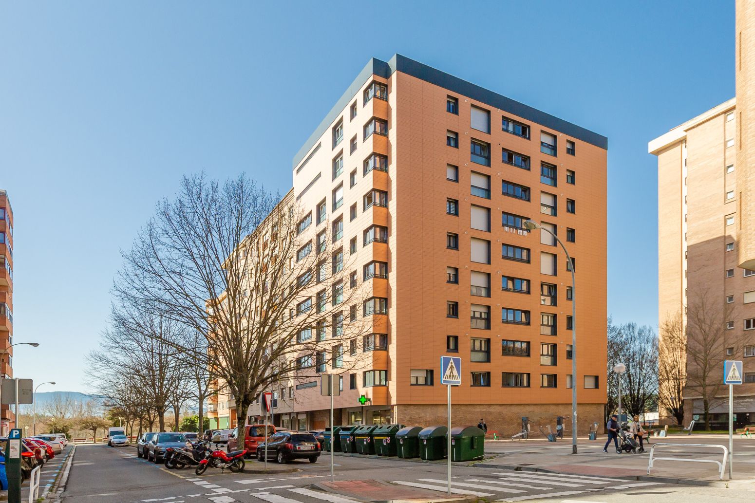 Exterior view of Flat for sale in  Pamplona / Iruña  with Heating, Private garden and Parquet flooring