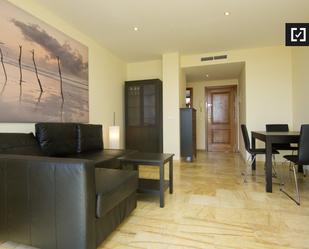 Living room of Flat to rent in  Madrid Capital  with Air Conditioner, Heating and Furnished