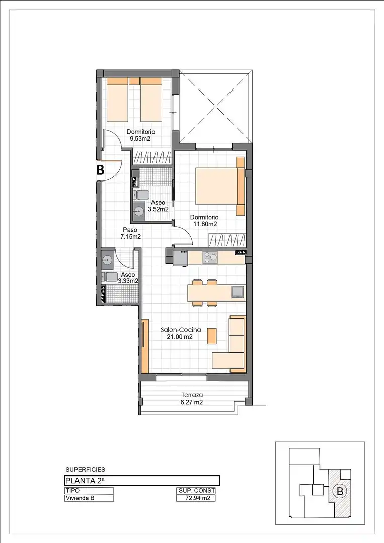 Appartement compact avec terrasse à vendre à Los Cuarteros, imagen 15