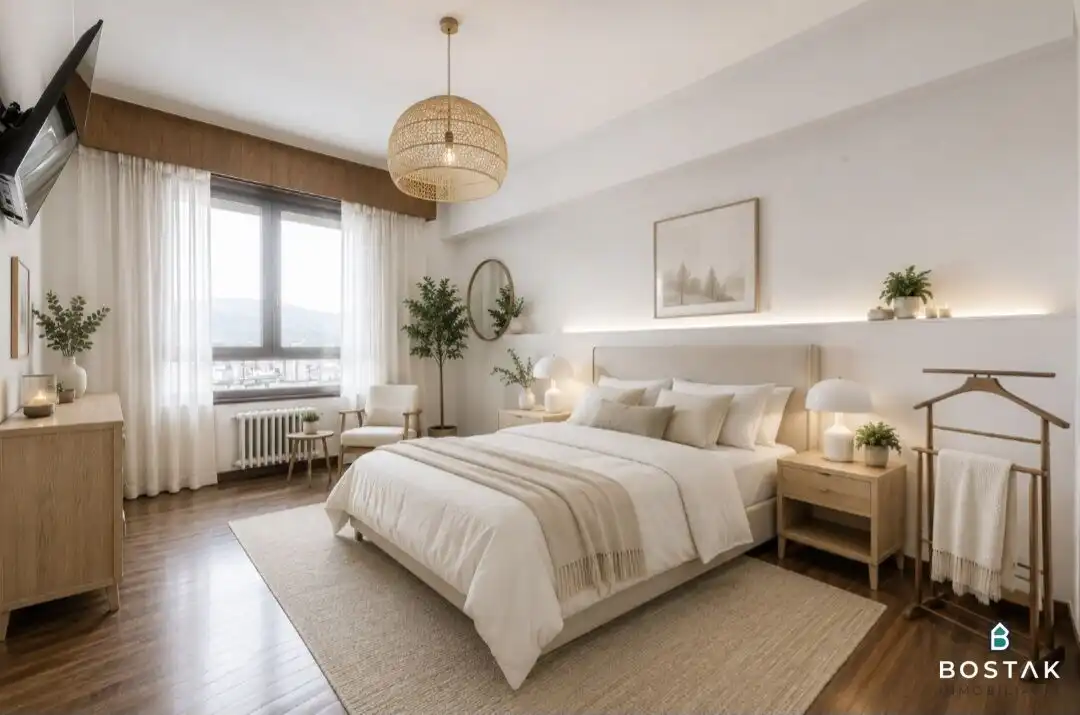 Schlafzimmer von Wohnung zum Verkauf in Bilbao  mit Heizung, Terrasse und Möbliert