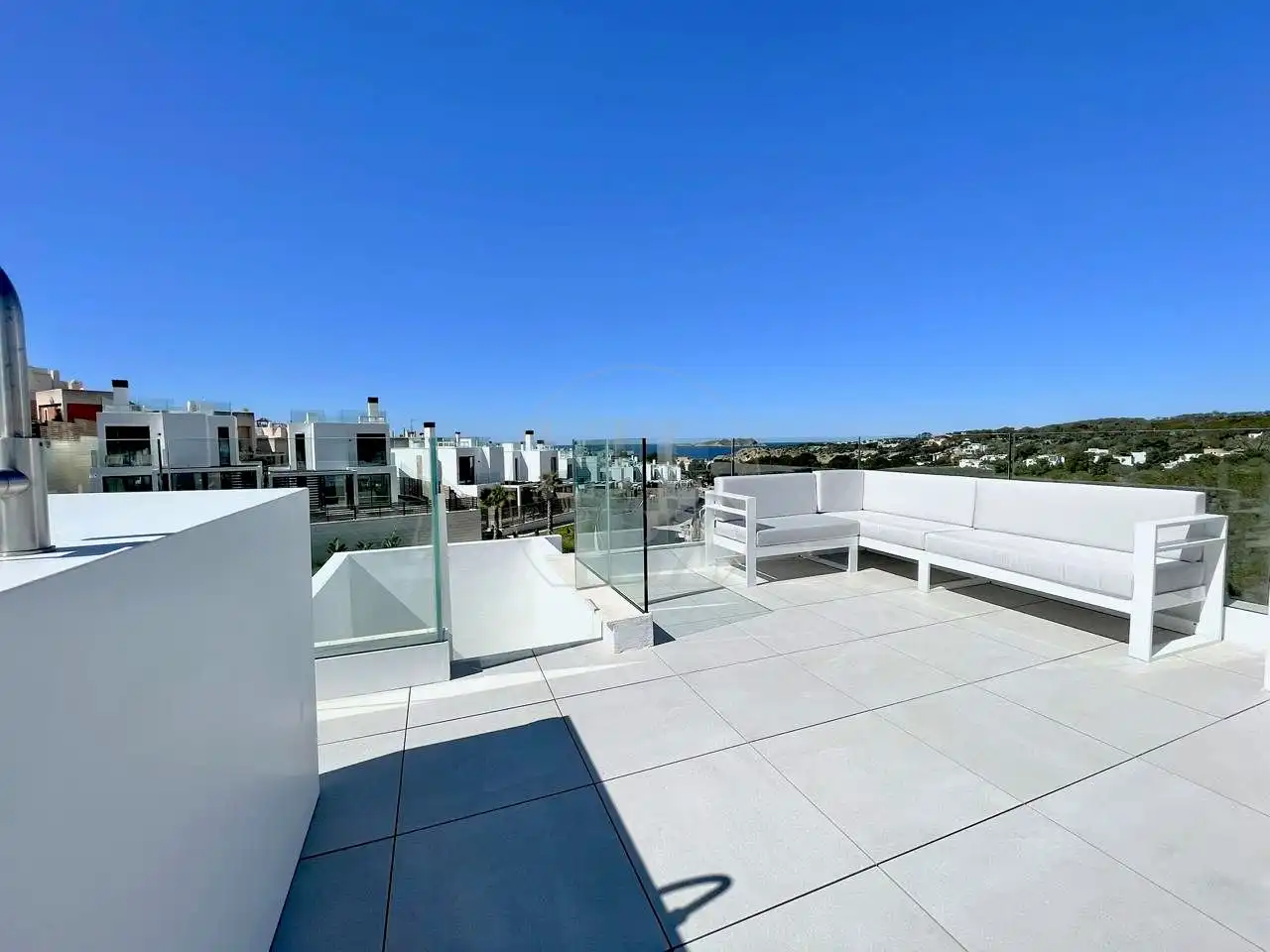Terrasse von Haus oder Chalet zur Miete in Sant Josep de sa Talaia mit Klimaanlage, Privatgarten und Terrasse