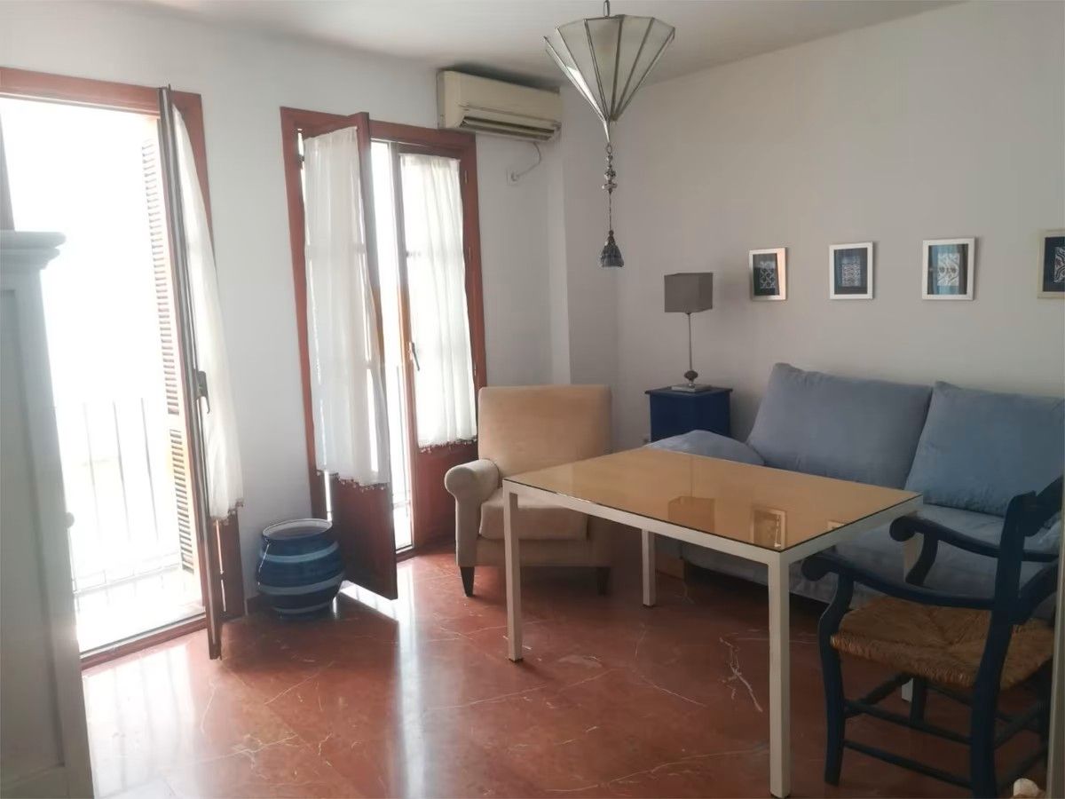 Sala d'estar de Pis de lloguer en  Sevilla Capital amb Aire condicionat, Calefacció i Moblat