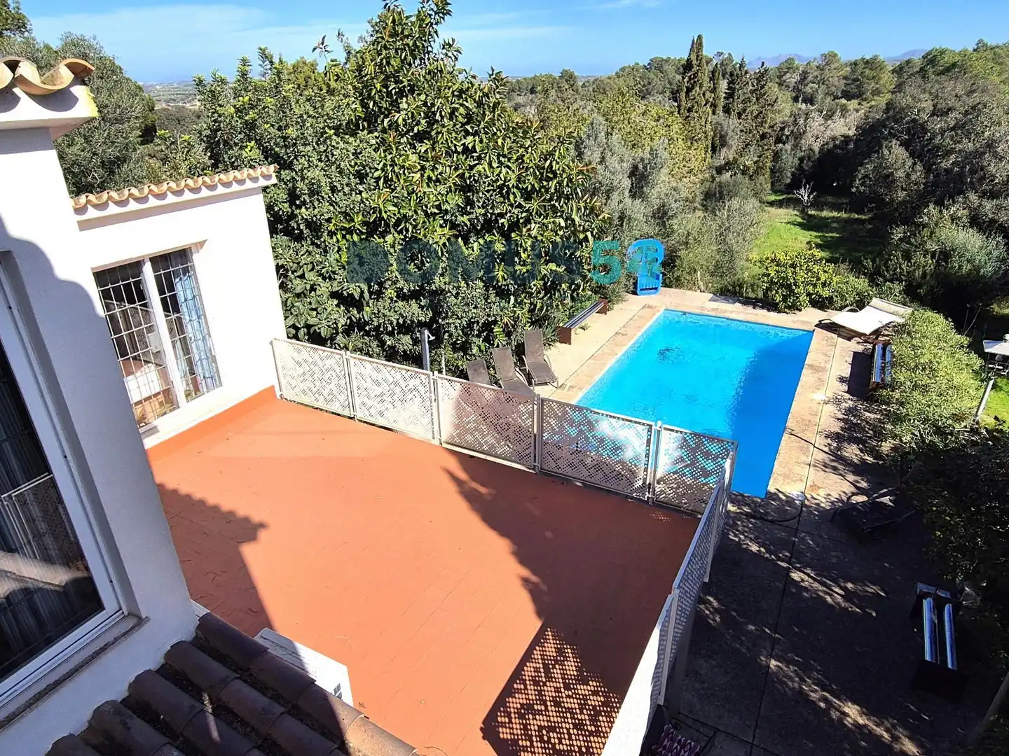 Piscina de Finca rústica de alquiler en Petra con Aire acondicionado, Terraza y Piscina