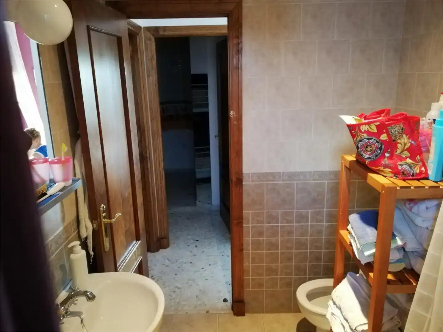 Baño de Piso de alquiler en Chipiona con Aire acondicionado, Amueblado y Lavadora