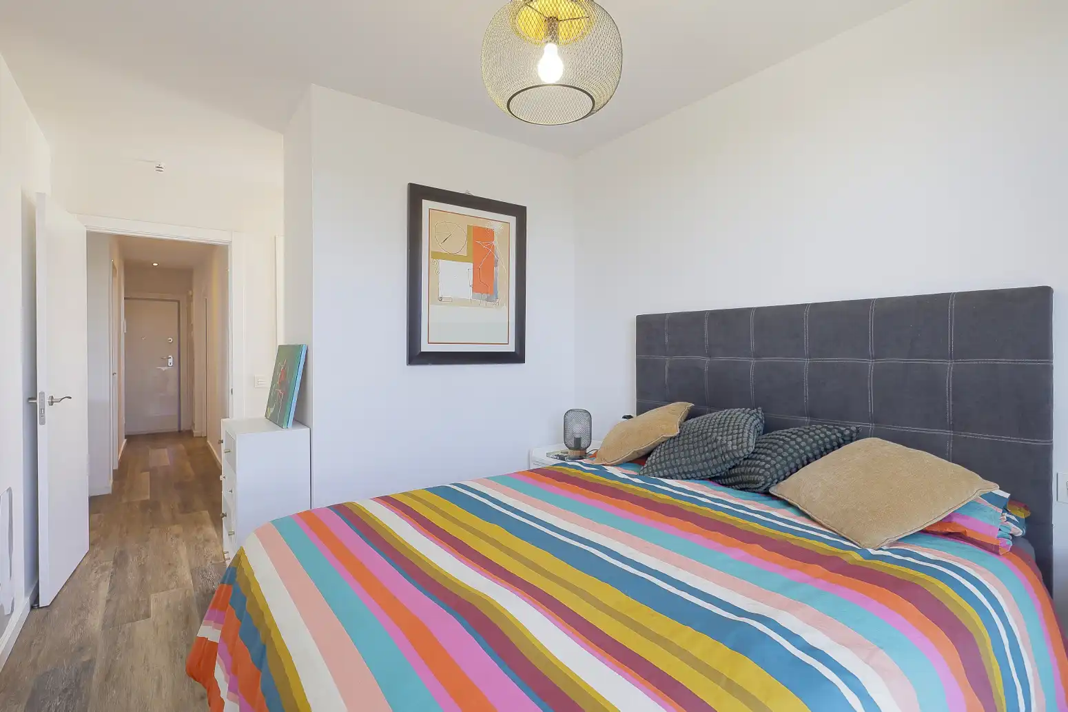 Bedroom of Flat for sale in Gijón   with Heating, Parquet flooring and Terrace