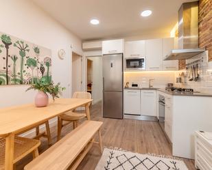 Kitchen of Flat to rent in  Barcelona Capital  with Air Conditioner, Parquet flooring and Furnished