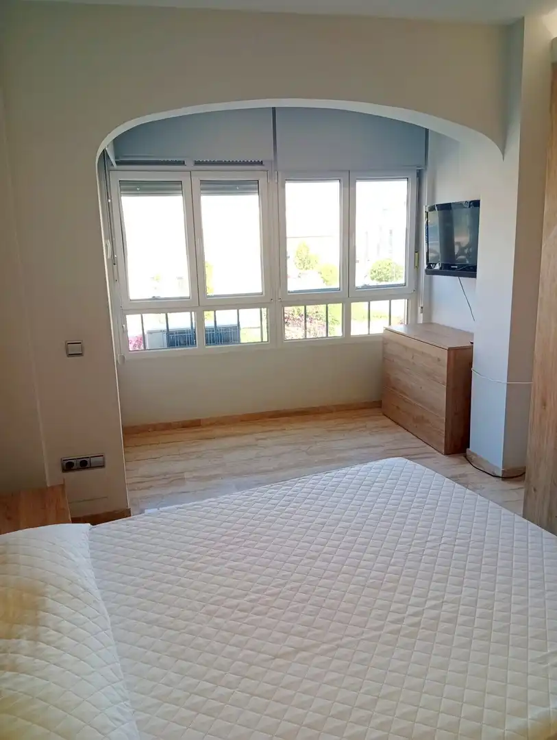 Bedroom of Flat for rent in Málaga  with Air Conditioner and Furnished
