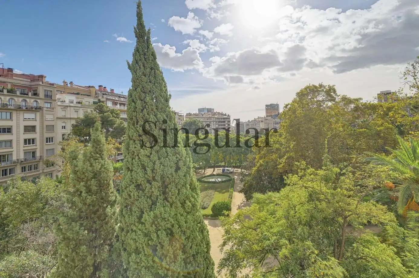 Vista exterior de Piso de alquiler en Barcelona con Aire acondicionado, Calefacción y Parquet