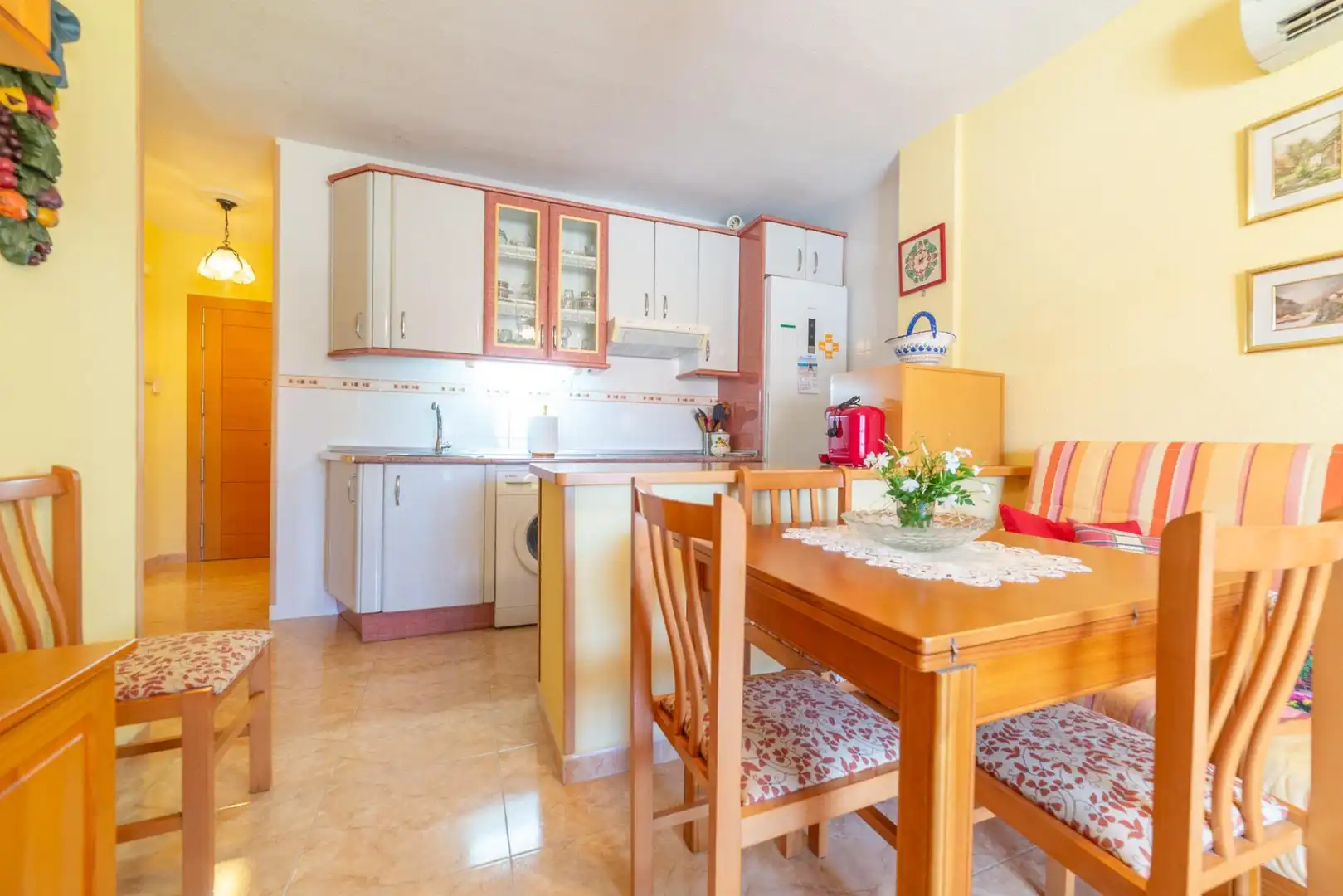 Cuina de Apartament en venda en San Javier amb Aire condicionat, Jardí privat i Terrassa