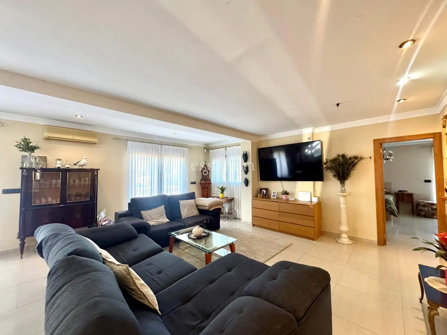 Sala de estar de Casa o chalet en venta en El Real de Gandia con Jardín privado, Terraza y Trastero