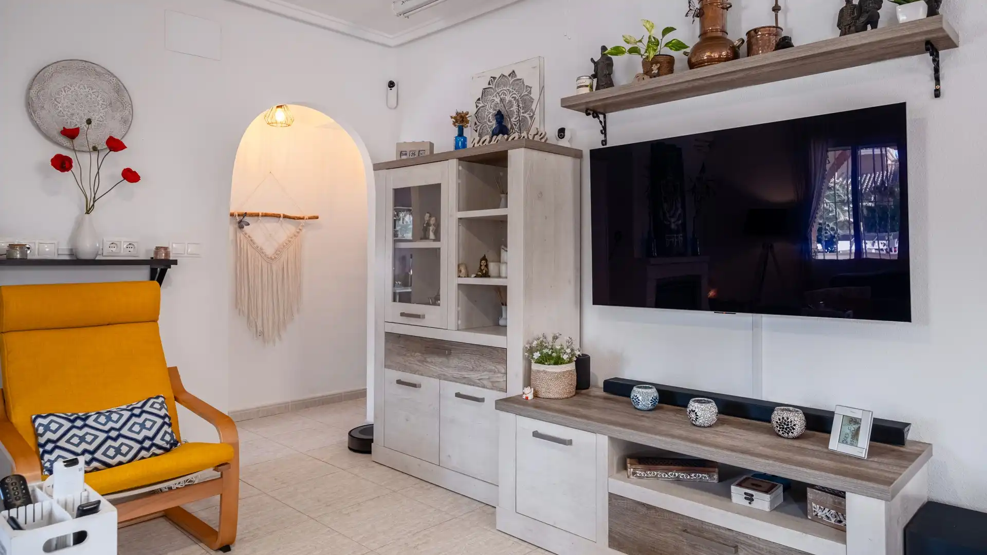 Sala de estar de Casa o chalet en venta en Santa Pola con Jardín privado, Terraza y Trastero