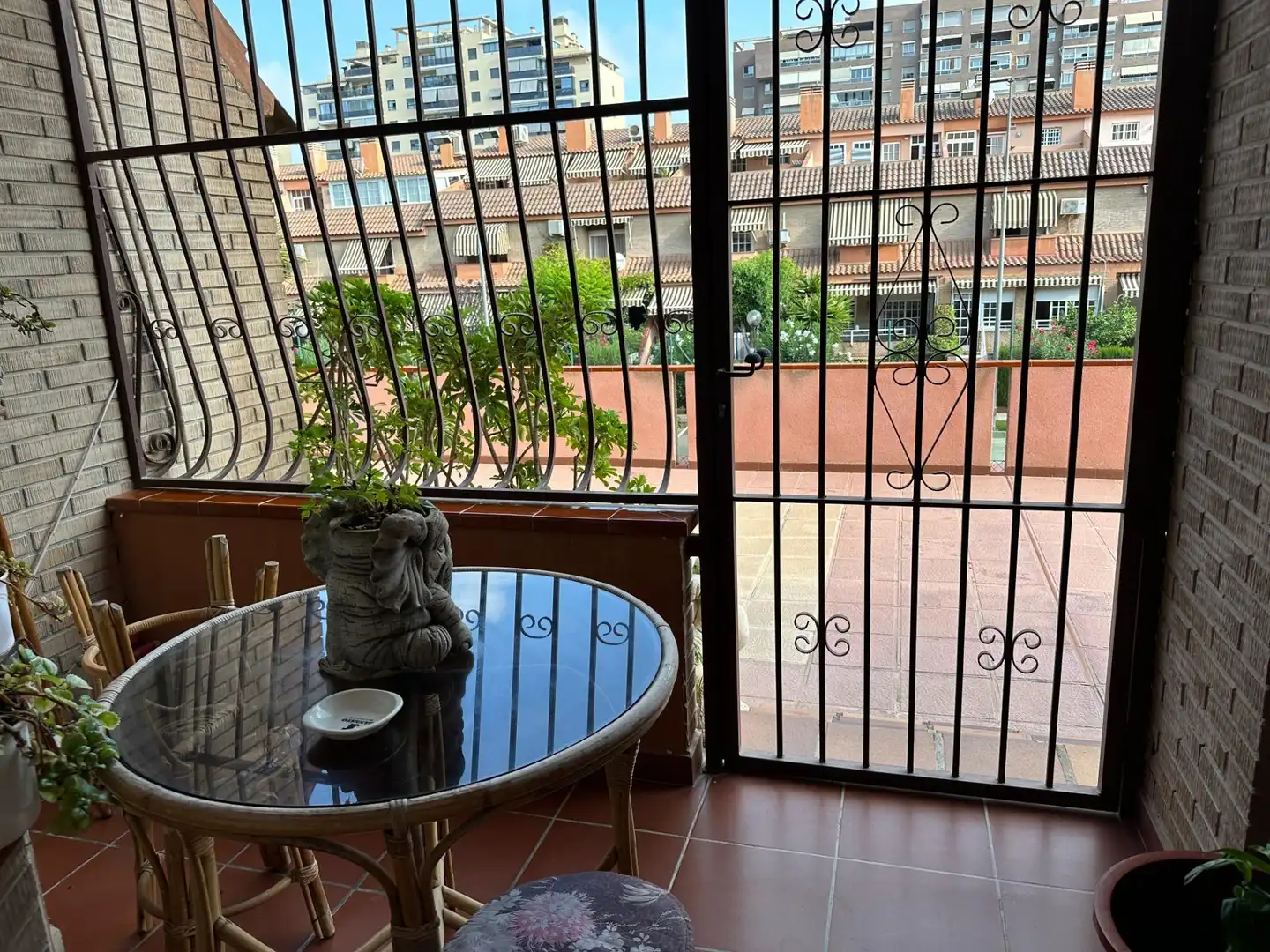Terrassa de Casa adosada en venda en Alicante / Alacant amb Aire condicionat, Calefacció i Jardí privat
