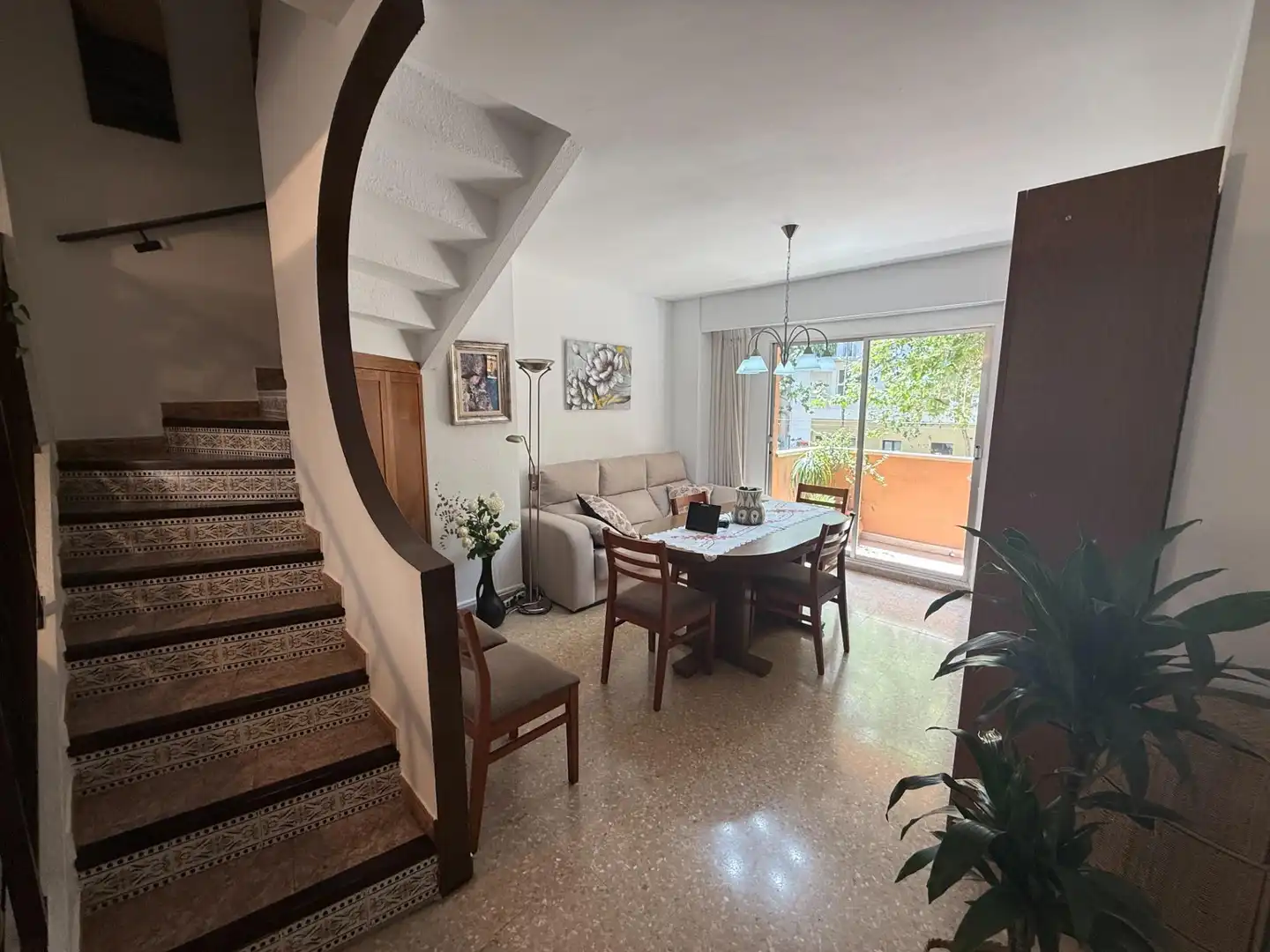 Wohnzimmer von Wohnung zum Verkauf in Valencia mit Klimaanlage und Balkon