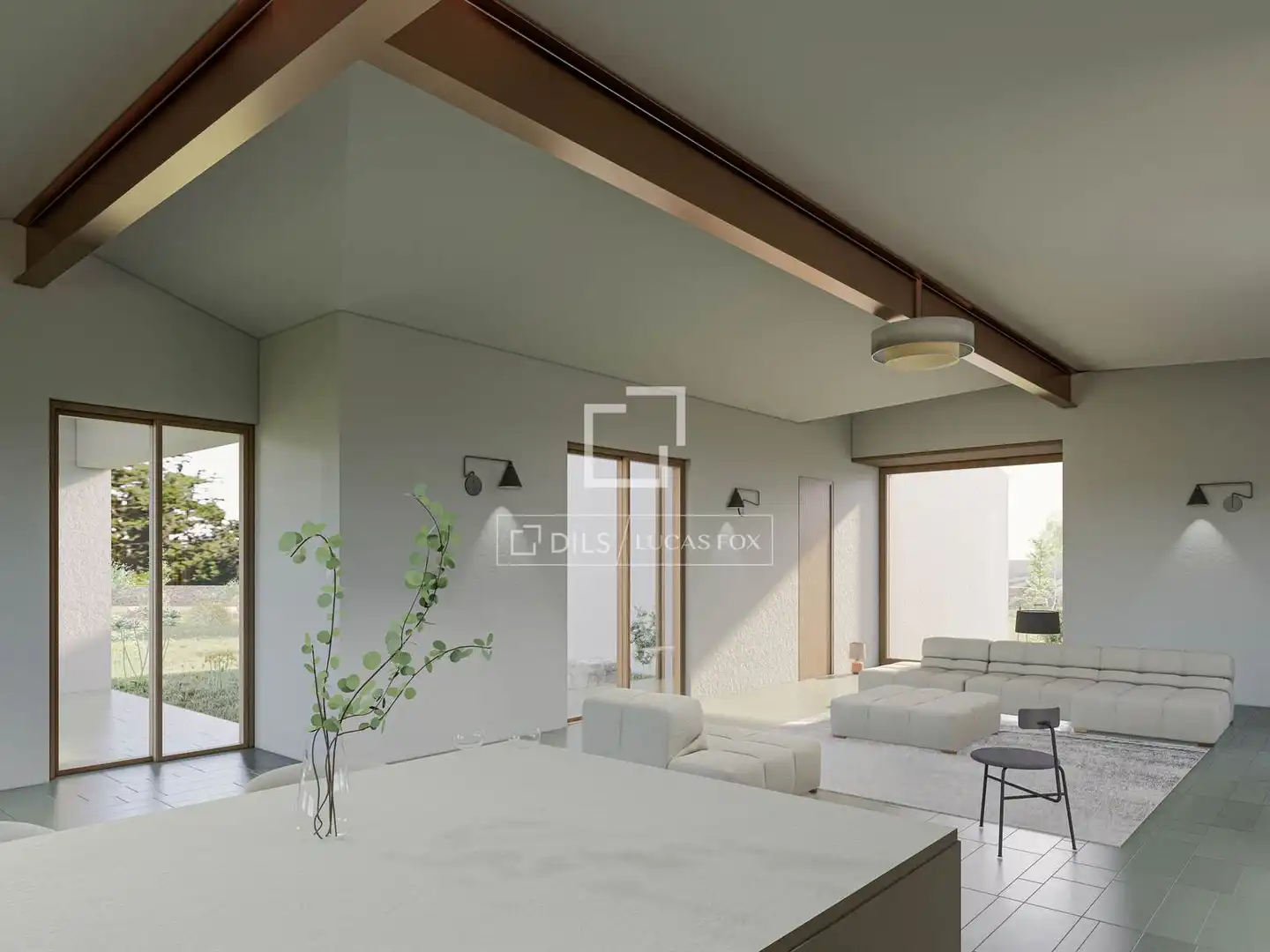 Wohnzimmer von Grundstücke zum Verkauf in Ses Salines