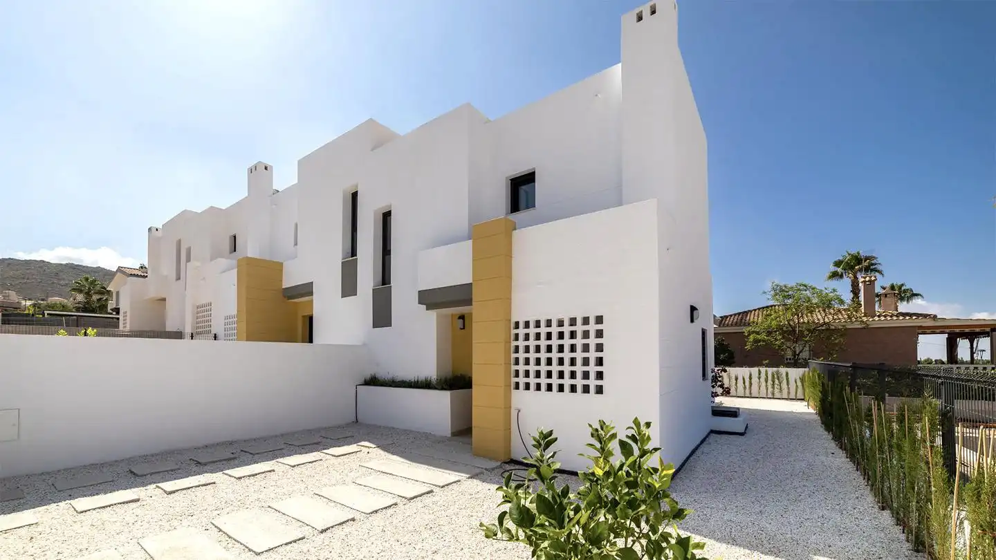 Exterior view of Houses for sale in Busot  with Air Conditioner, Private garden and Terrace