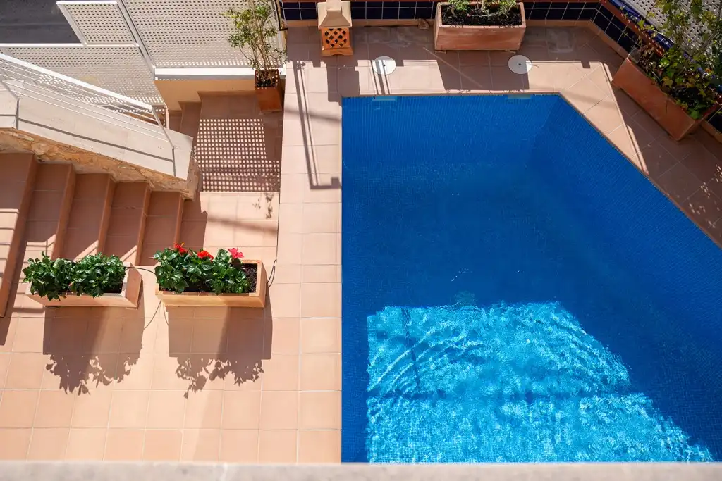 Piscina de Casa adosada en venda en  Palma de Mallorca amb Aire condicionat, Jardí privat i Terrassa