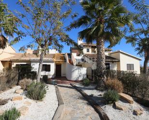 Exterior view of Single-family semi-detached for sale in Fuente Álamo de Murcia  with Air Conditioner, Heating and Private garden