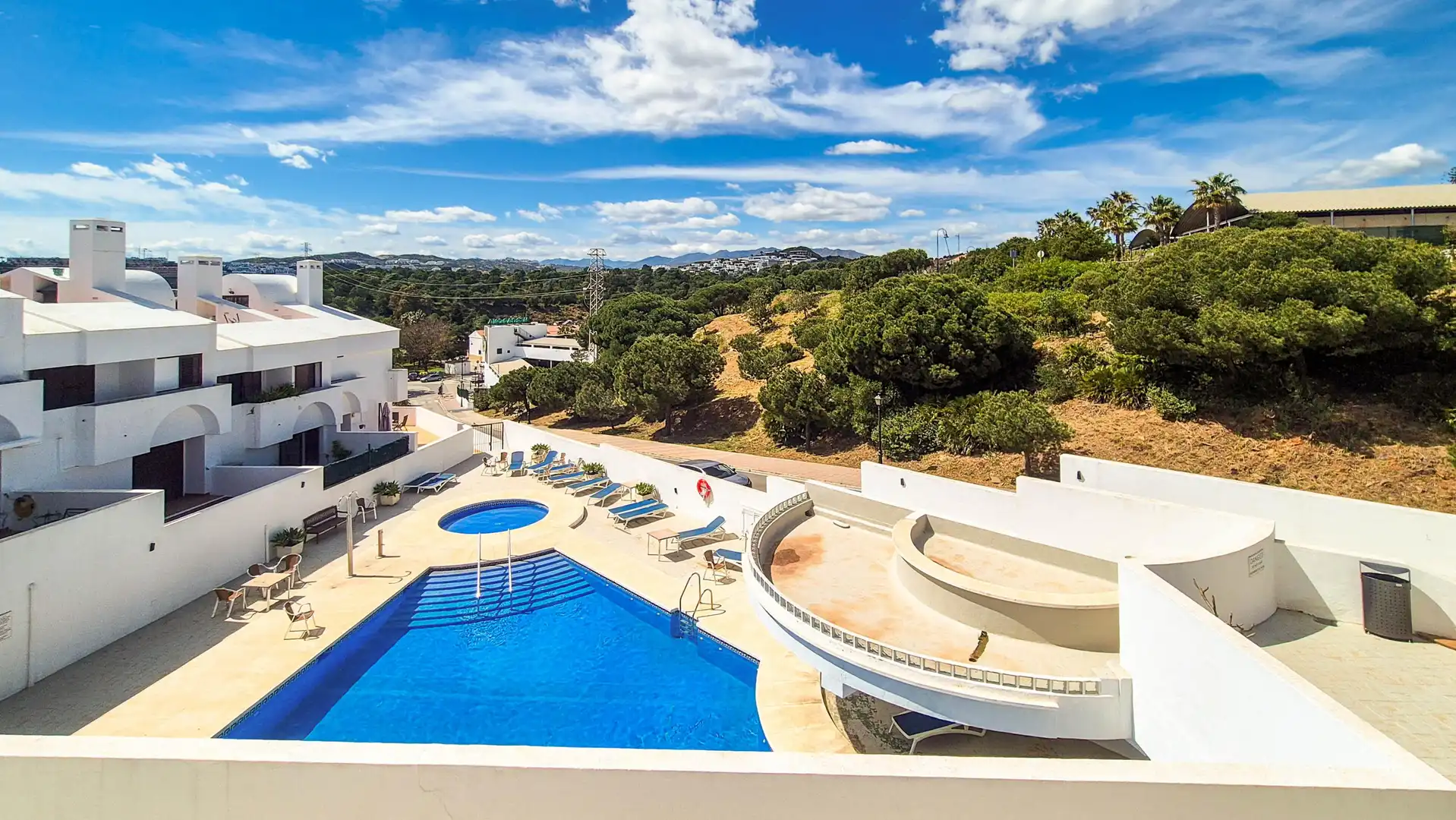Swimming pool of Detached homes for sale in Mijas  with Community pool