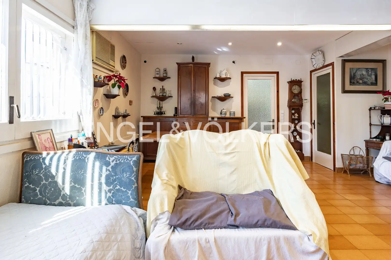 Sala d'estar de Apartament en venda en Premià de Dalt amb Calefacció, Jardí privat i Terrassa