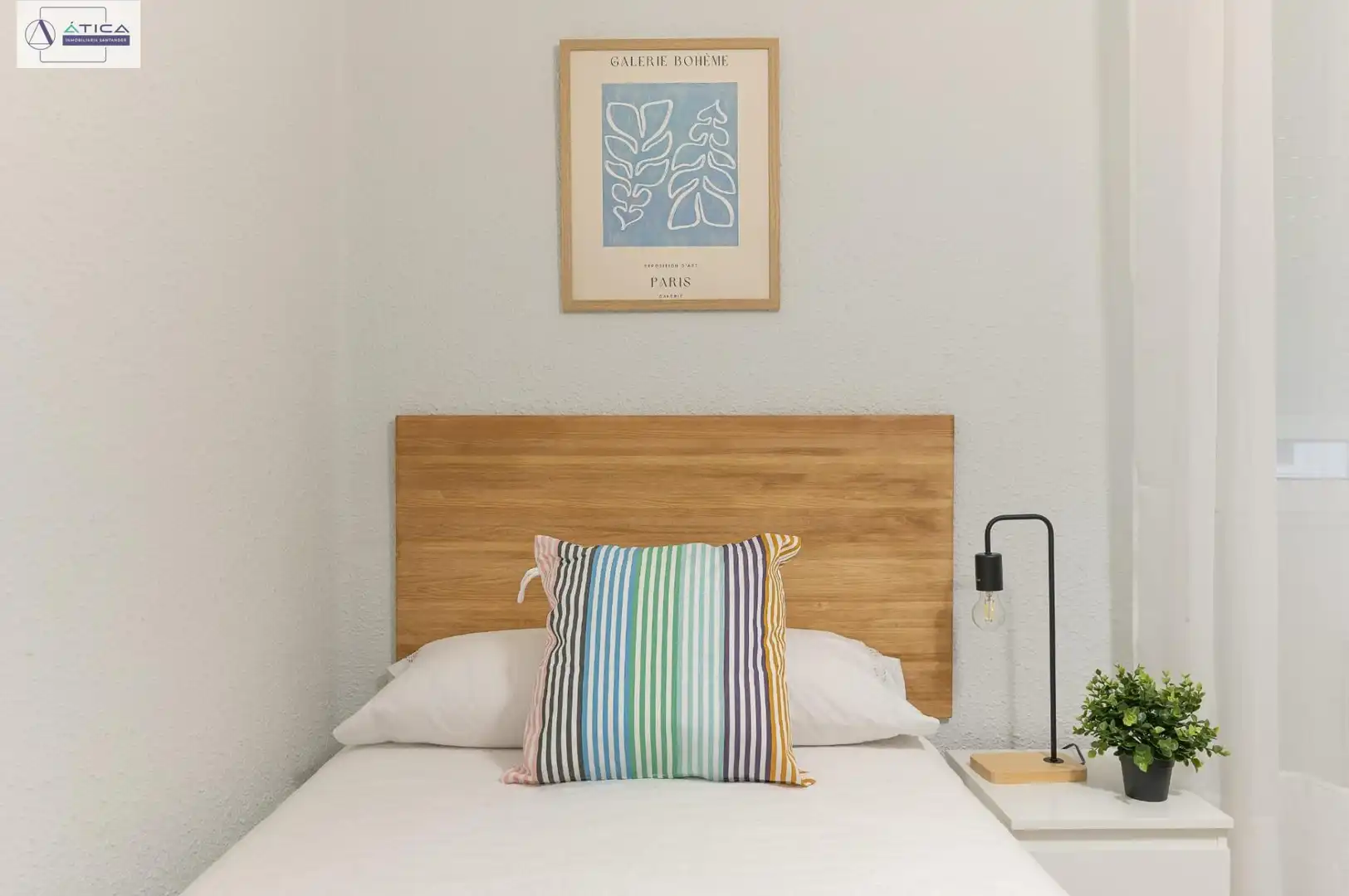 Bedroom of Flat for rent in Santander  with Heating and Furnished