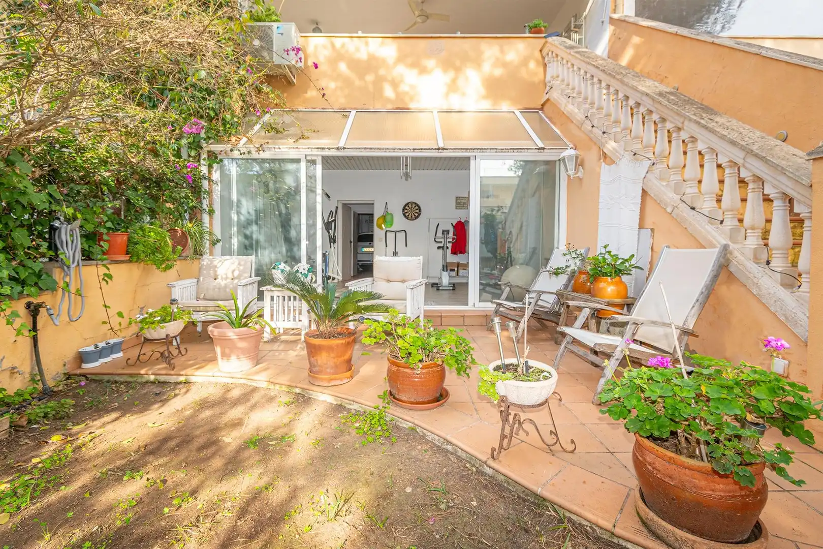 Terraza de Casa adosada en venta en  Palma de Mallorca con Aire acondicionado, Calefacción y Jardín privado