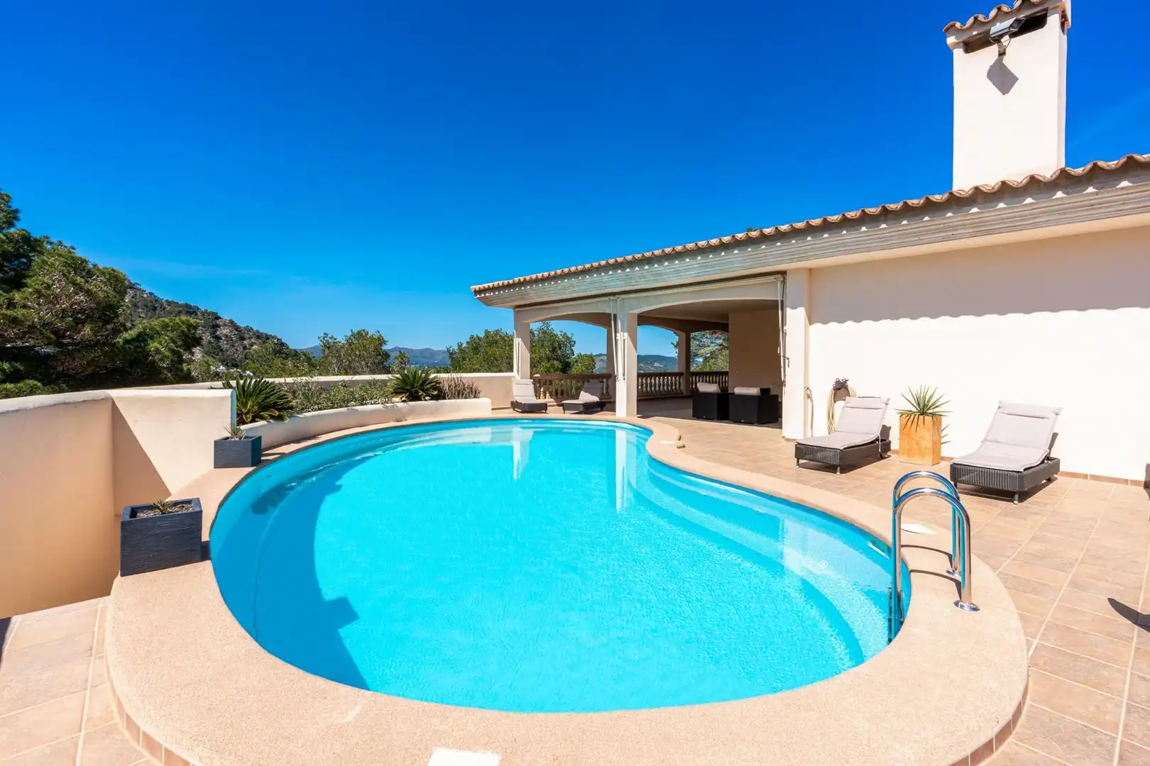 Swimming pool of Country homes for sale in Capdepera  with Air Conditioner, Heating and Storage room