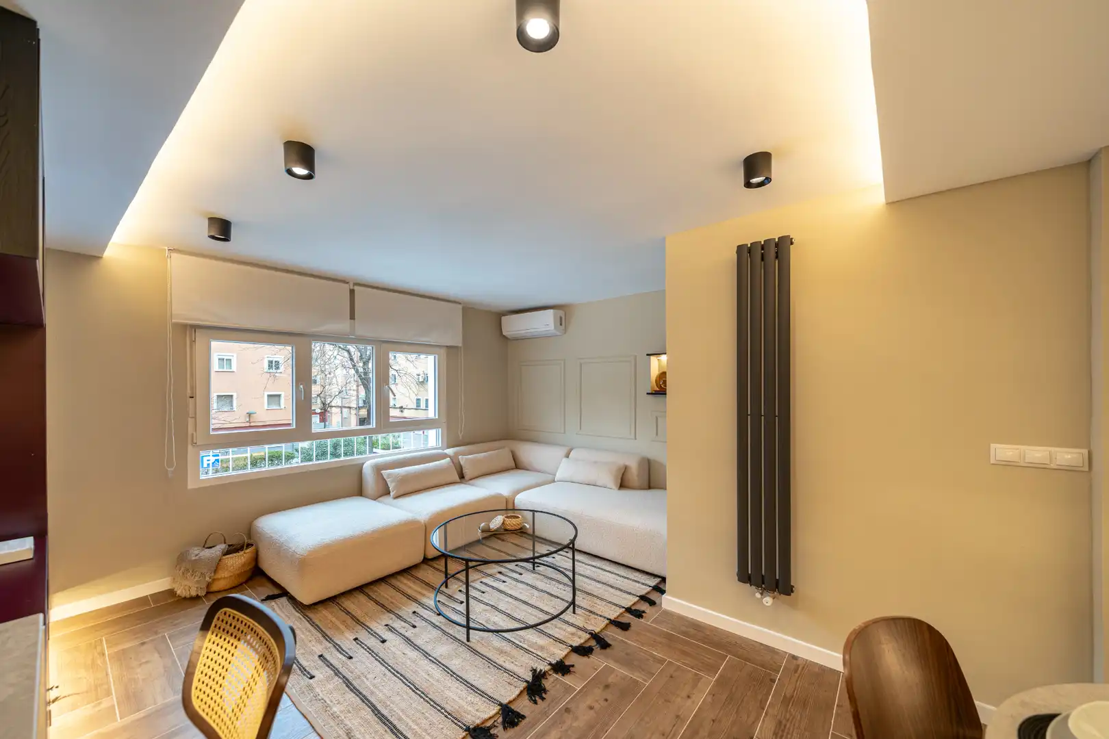 Sala d'estar de Pis en venda en Madrid amb Aire condicionat, Calefacció i Moblat