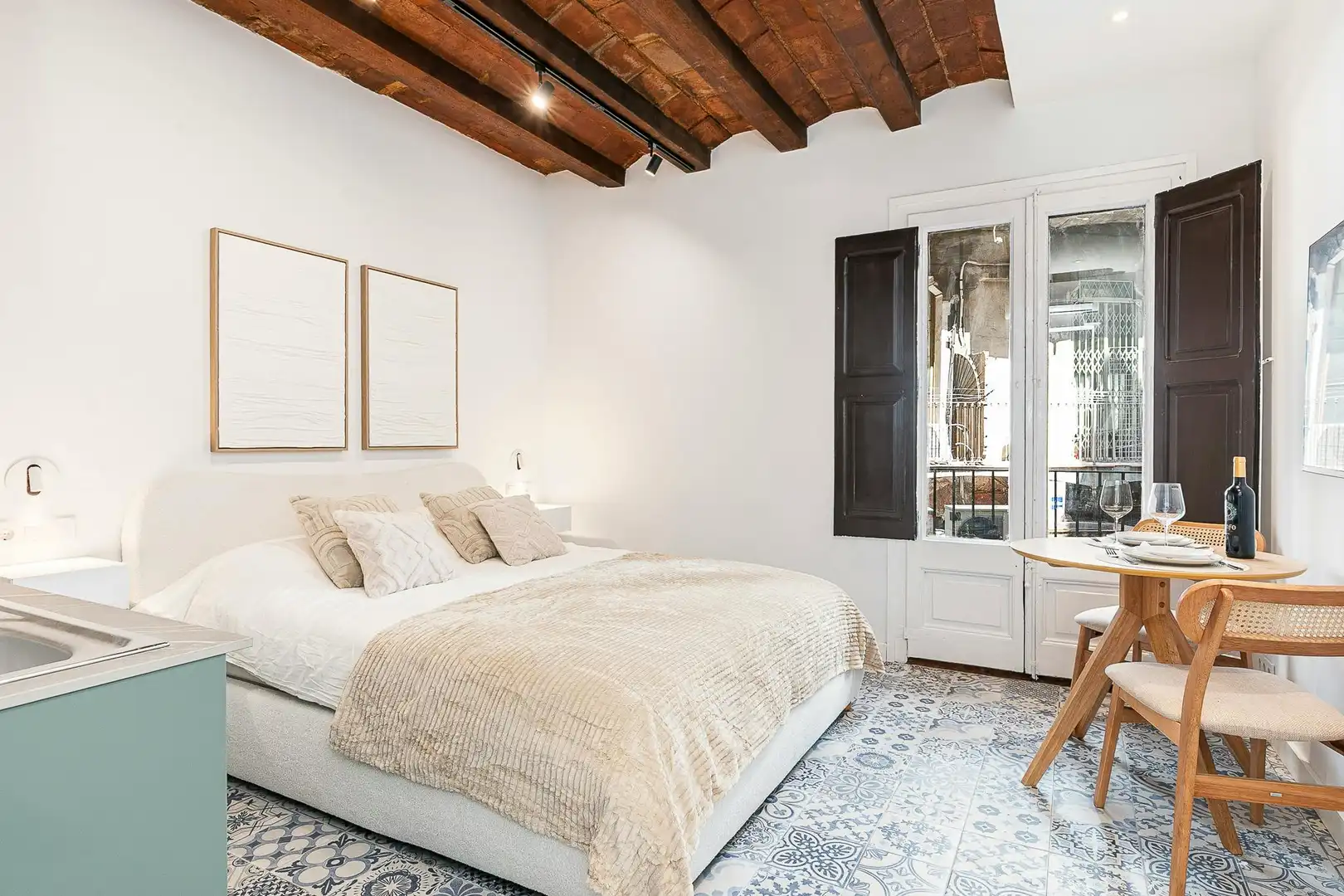 Bedroom of Flat for rent in Barcelona  with Air Conditioner, Heating and Furnished