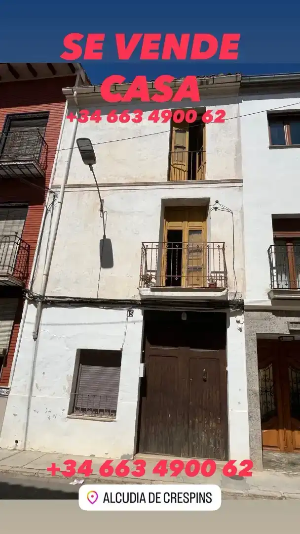 Vista exterior de Planta baja en venta en L'Alcúdia de Crespins con Aire acondicionado, Jardín privado y Trastero