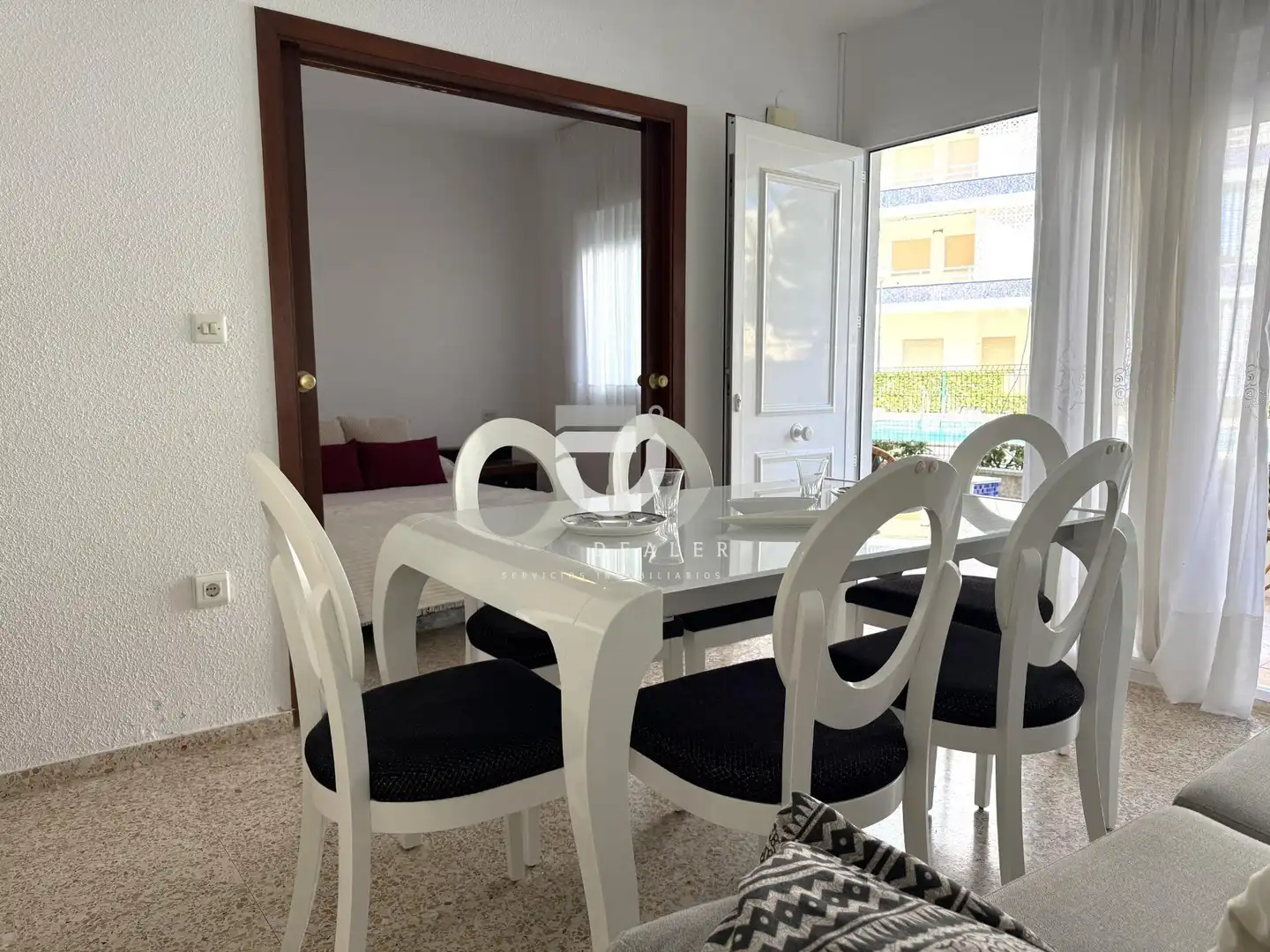 Menjador de Apartament en venda en Piles amb Aire condicionat, Jardí privat i Terrassa