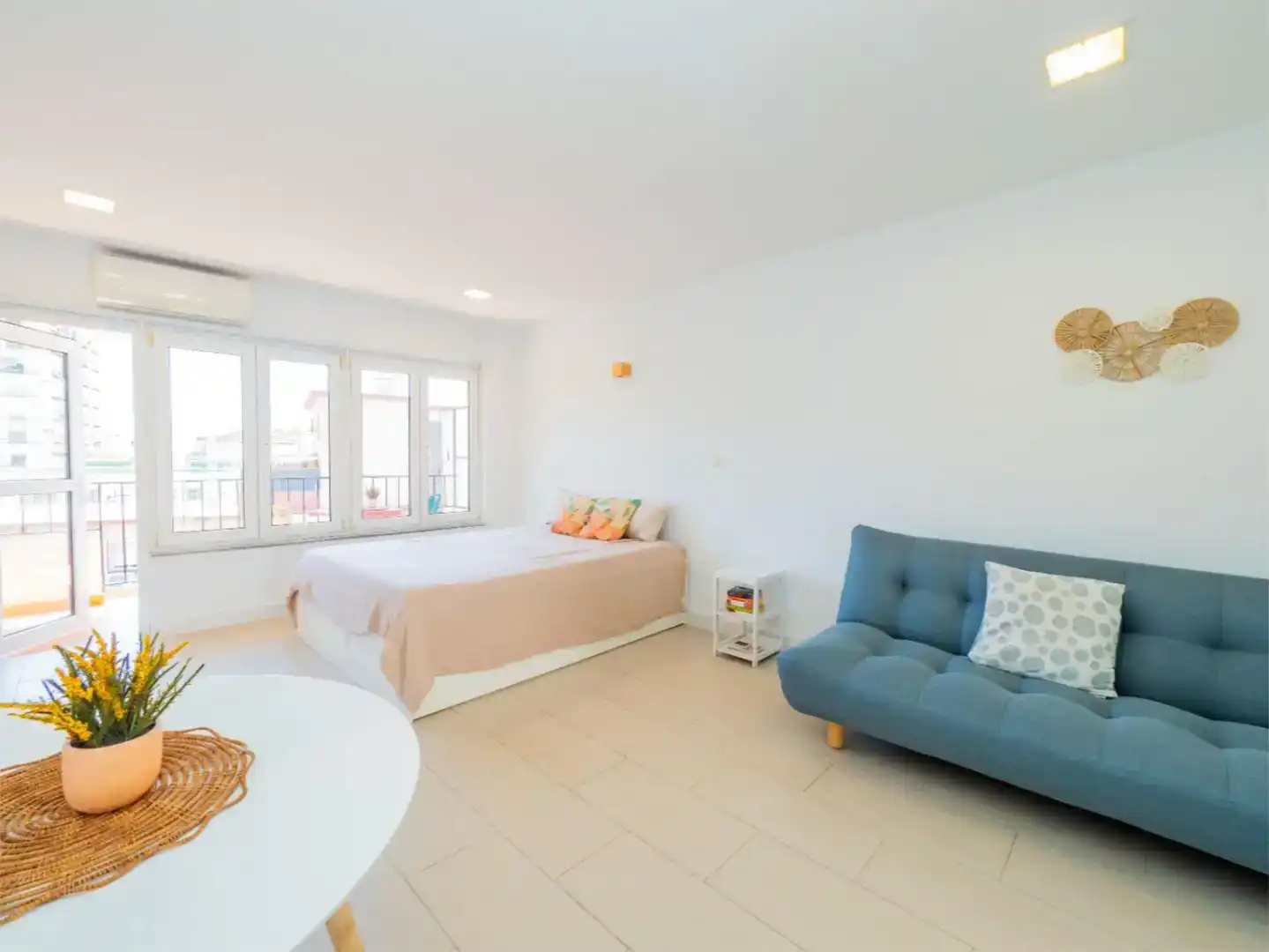 Schlafzimmer von Wohnung zur Miete in Fuengirola mit Klimaanlage, Möbliert und Balkon