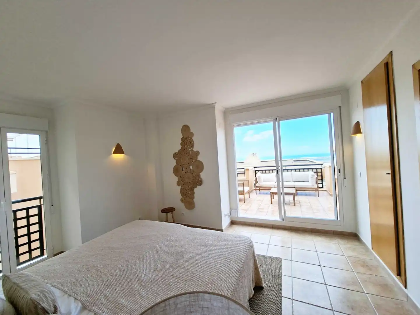 Dormitori de Apartament en venda en Pedreguer amb Jardí privat, Terrassa i Internet
