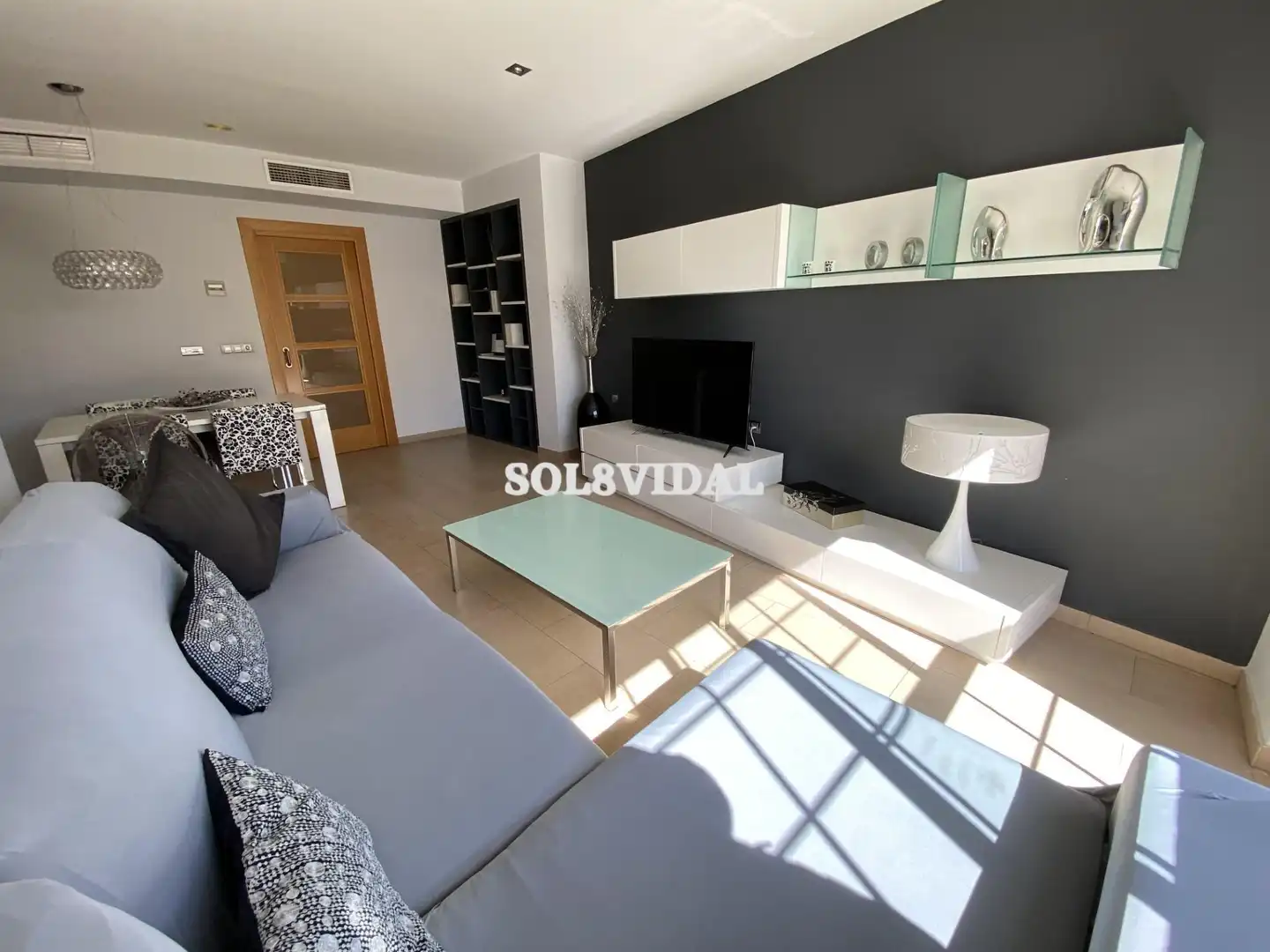 Sala de estar de Piso de alquiler en Orihuela con Aire acondicionado, Calefacción y Amueblado