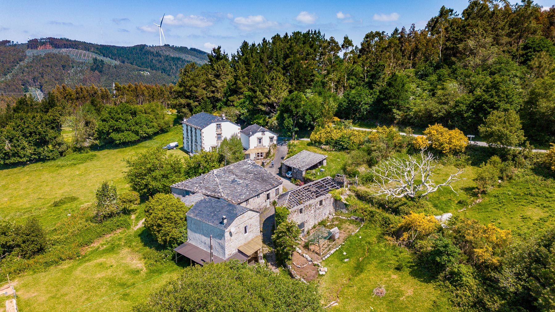 Exterior view of Country house for sale in Ourol  with Furnished