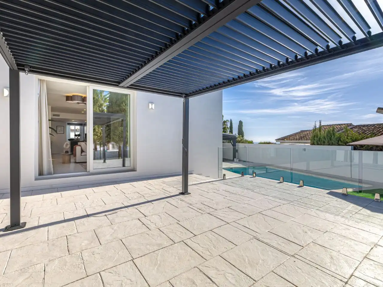 Terrassa de Casa o xalet en venda en Mijas amb Aire condicionat, Calefacció i Jardí privat