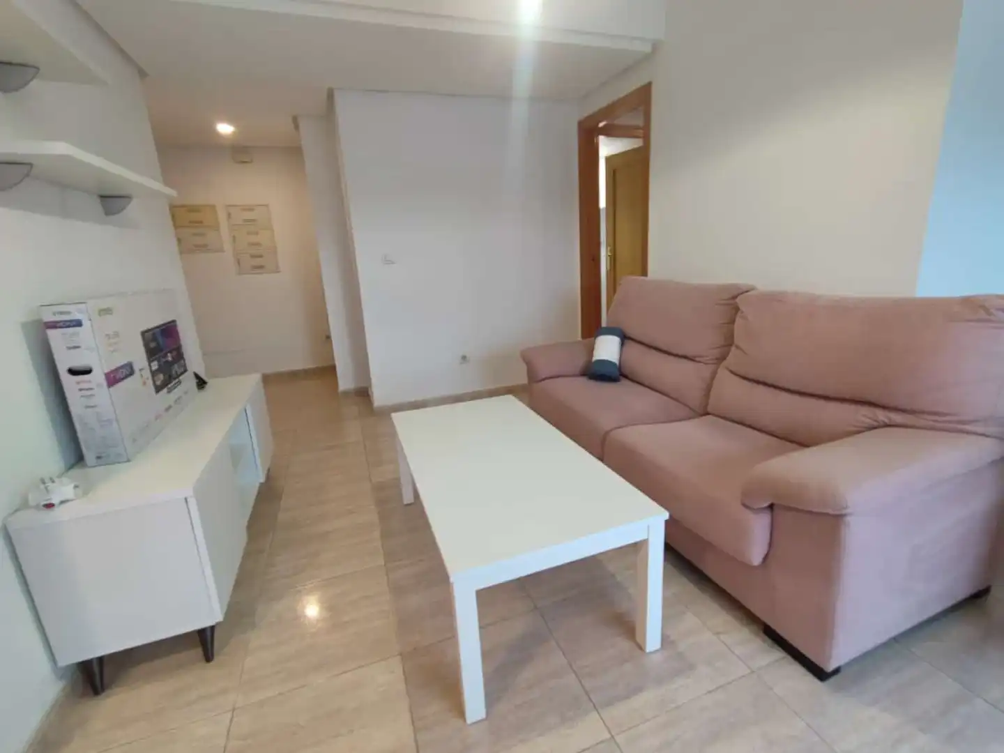 Sala de estar de Piso de alquiler en Murcia con Aire acondicionado, Calefacción y Amueblado