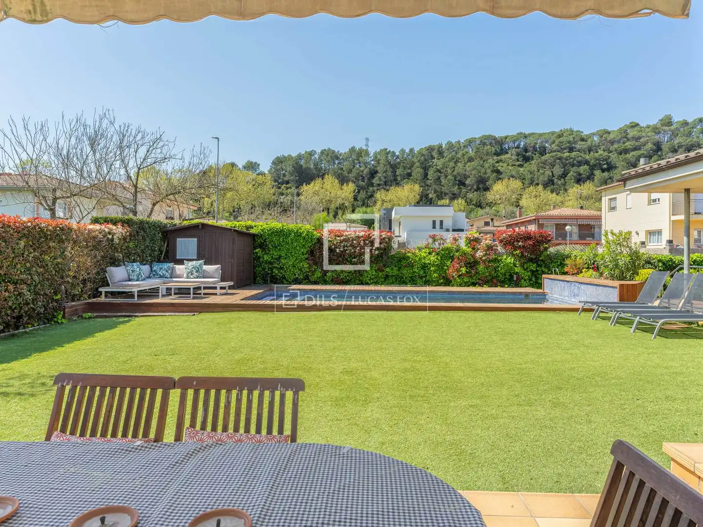 Garden of Houses for sale in Sarrià de Ter  with Air Conditioner, Heating and Private garden