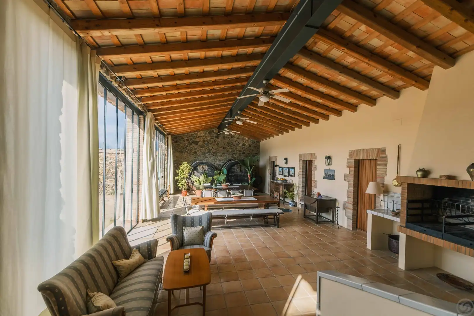 Sala de estar de Casa o chalet en venta en Llagostera con Calefacción, Terraza y Trastero