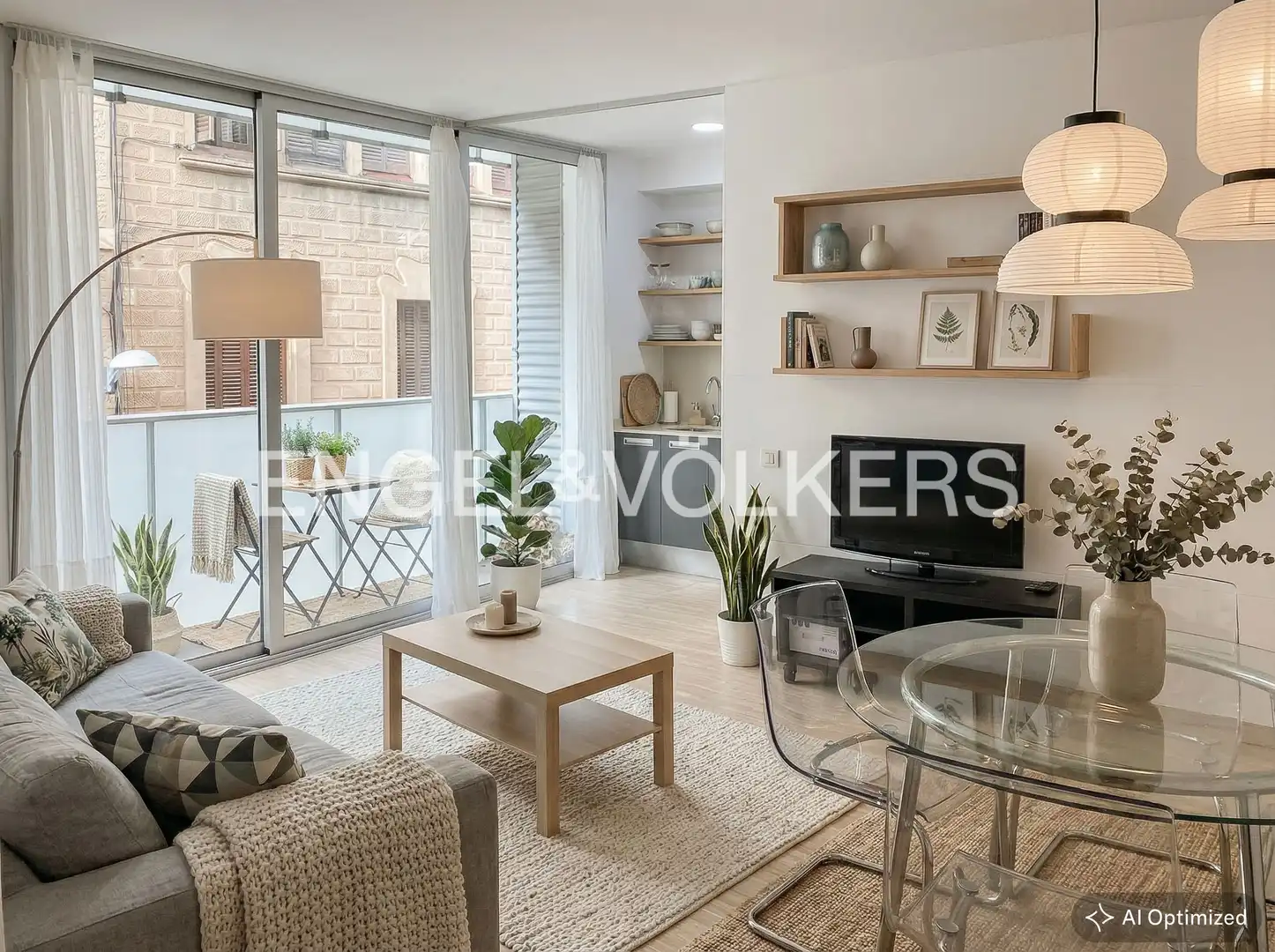Sala d'estar de Pis en venda en Barcelona amb Aire condicionat, Calefacció i Parquet
