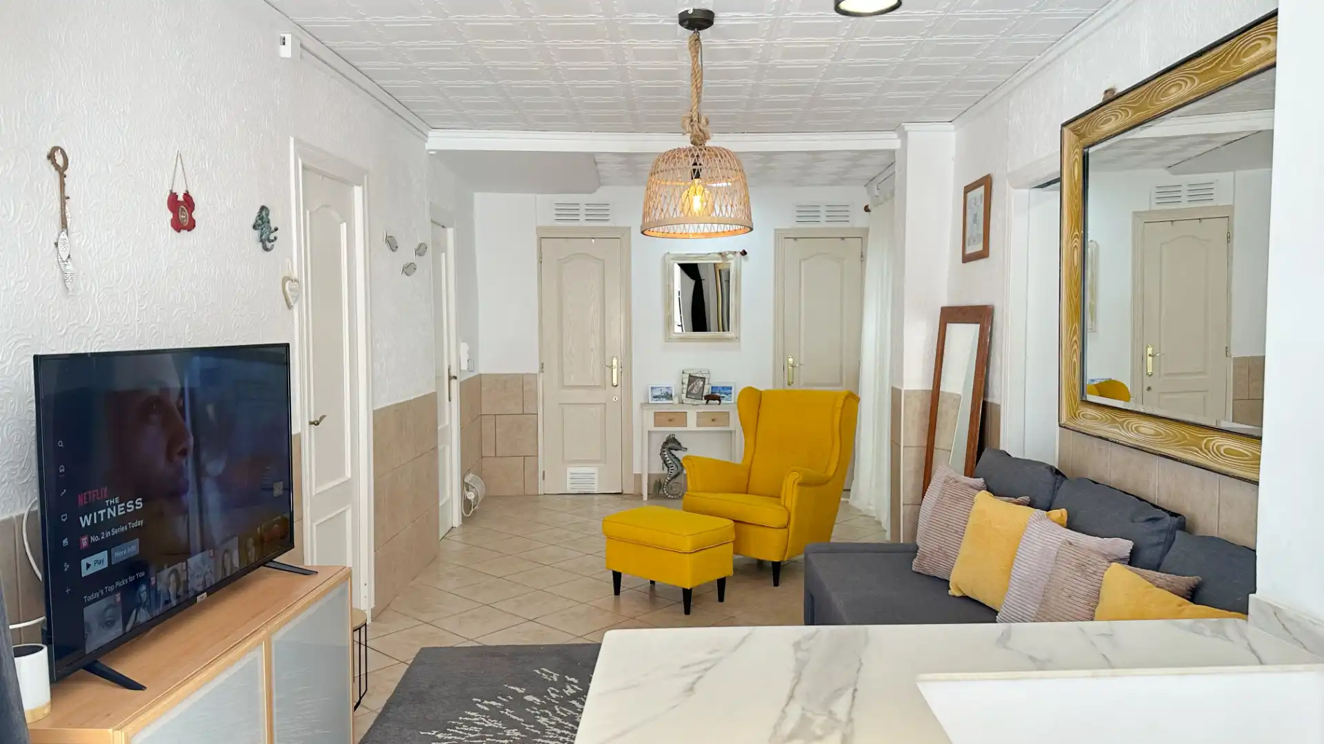 Sala de estar de Casa o chalet de alquiler en Gandia con Aire acondicionado, Calefacción y Terraza
