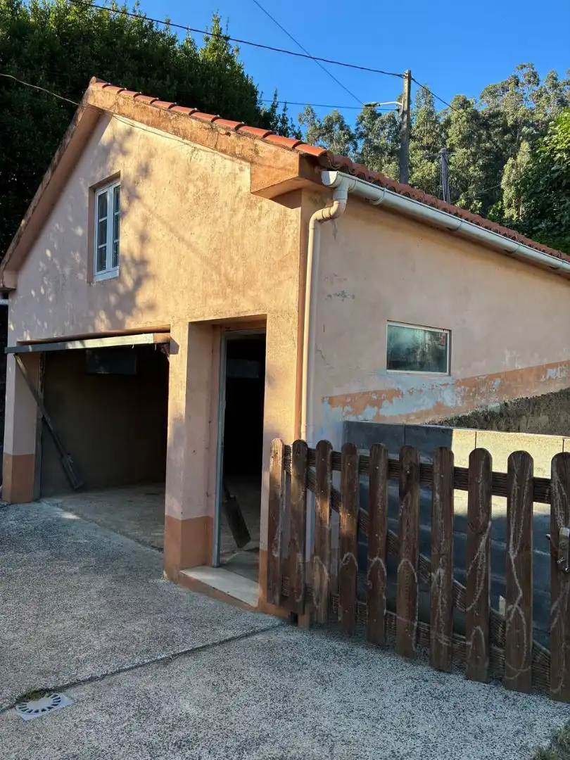 Vista exterior de Casa o chalet en venta en Cariño con Jardín privado, Terraza y Amueblado