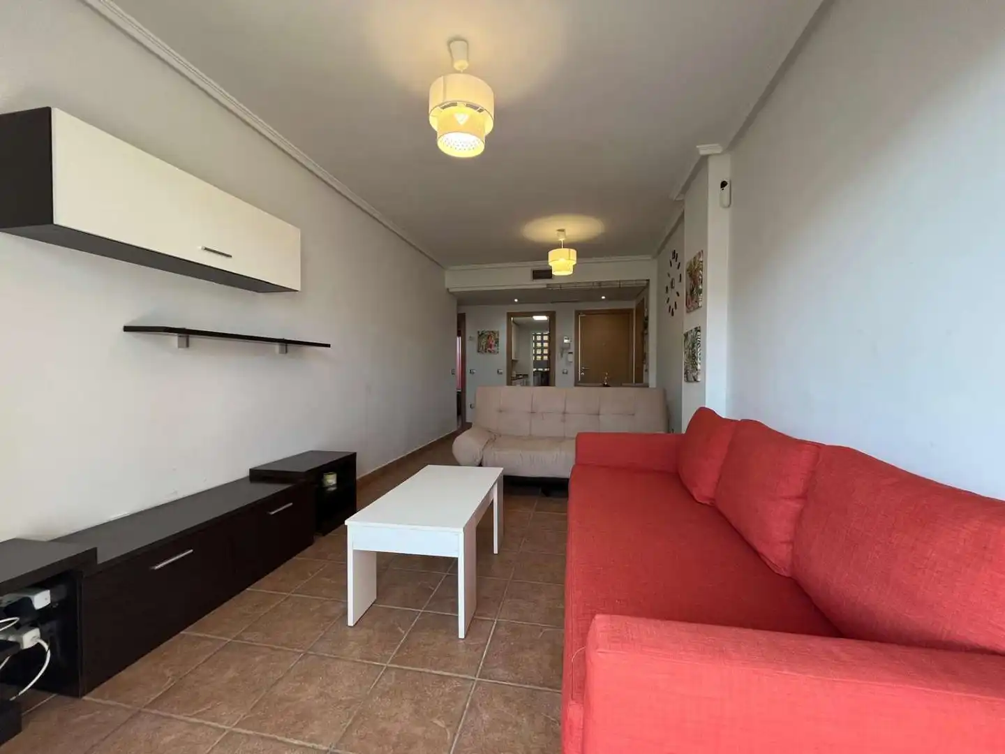 Sala de estar de Apartamento de alquiler en Vera con Aire acondicionado, Calefacción y Terraza