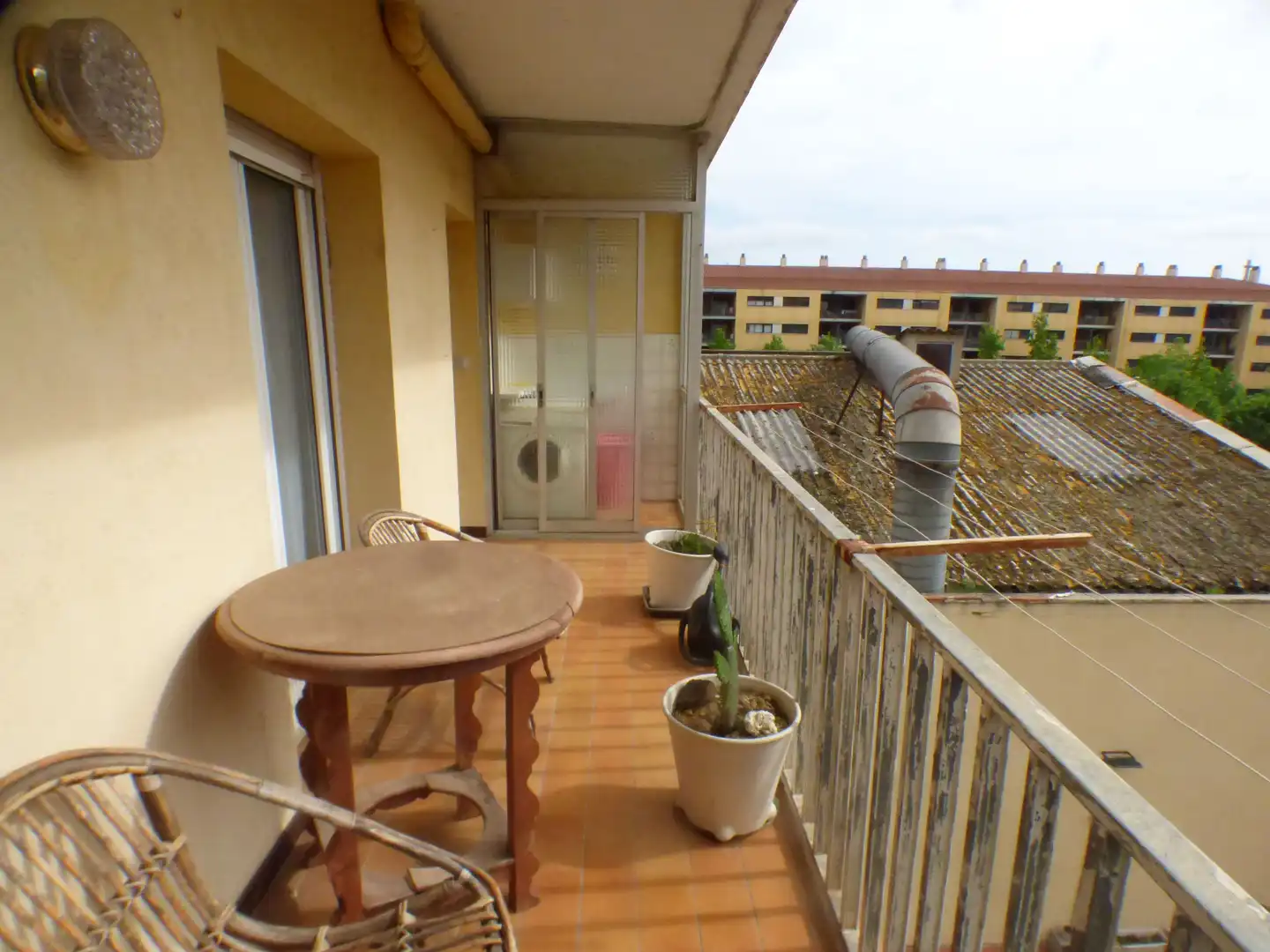 Balcony of Flat for rent in Girona  with Heating, Terrace and Furnished