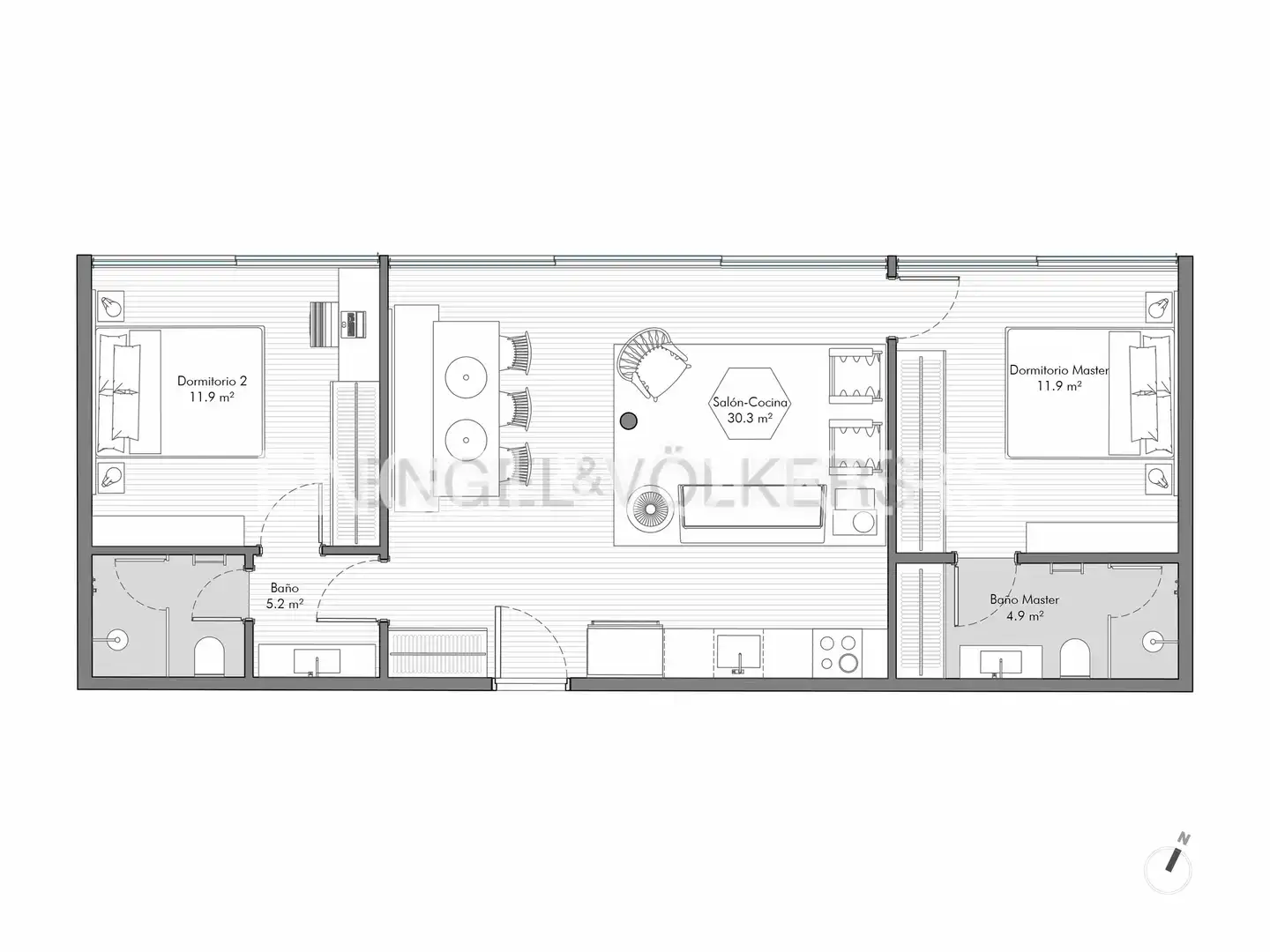 Habitación de Piso en venta en Madrid con Aire acondicionado, Calefacción y Jardín privado