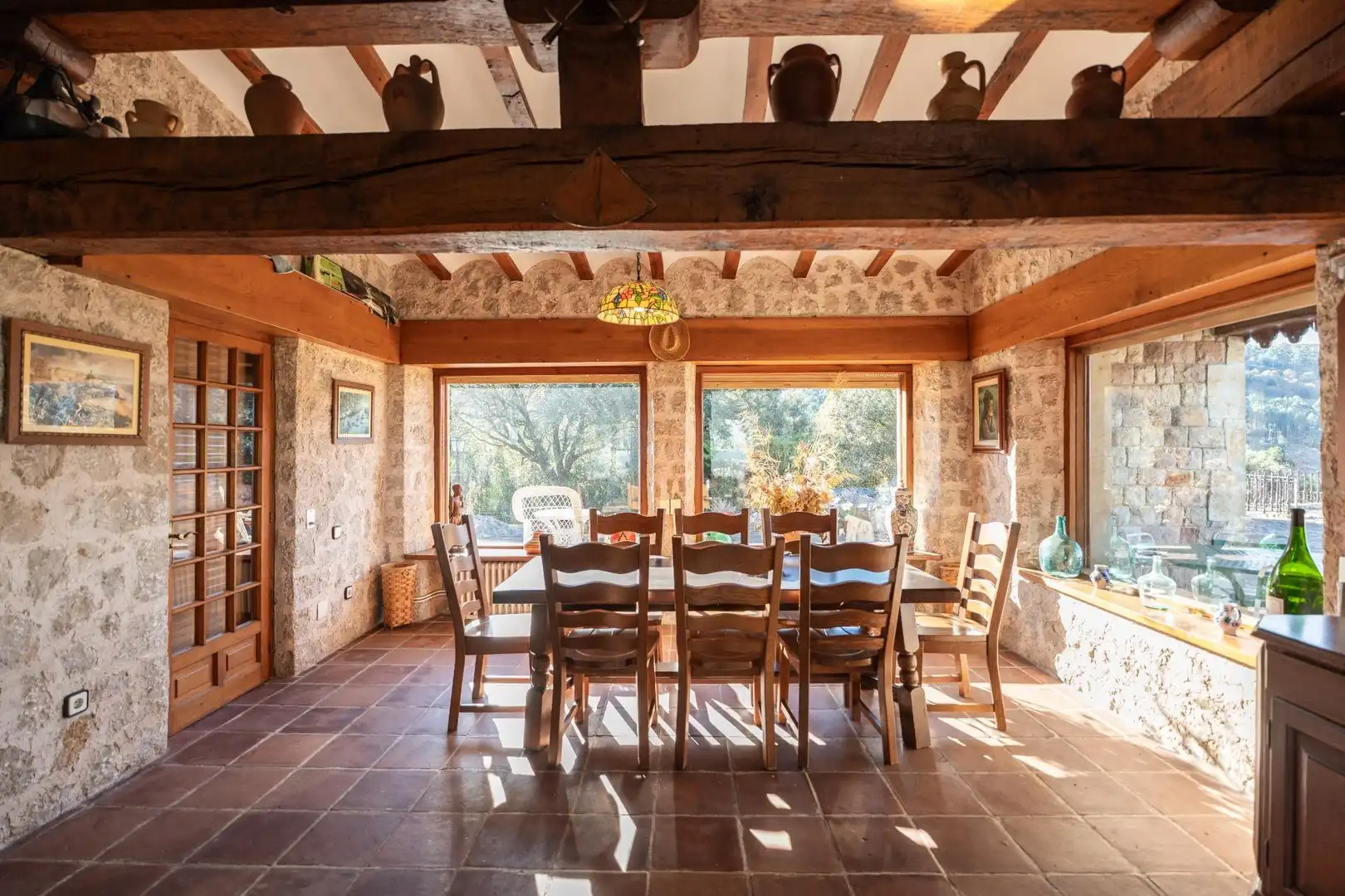 Menjador de Casa o xalet en venda en Villaescusa (Cantabria) amb Calefacció, Jardí privat i Terrassa