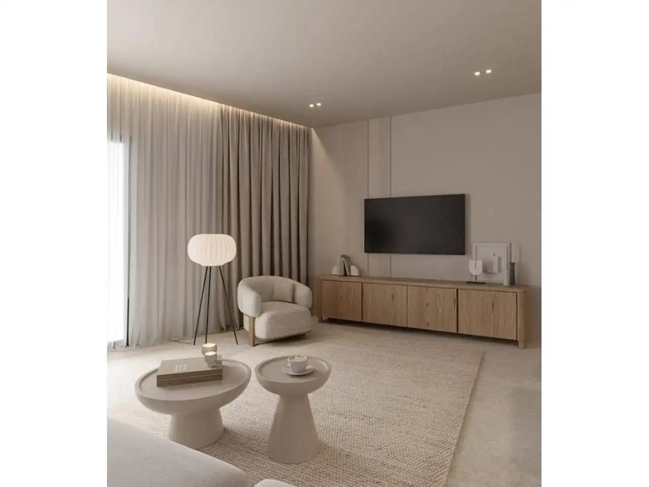 Sala de estar de Piso en venta en Sant Feliu de Guíxols con Aire acondicionado, Calefacción y Balcón