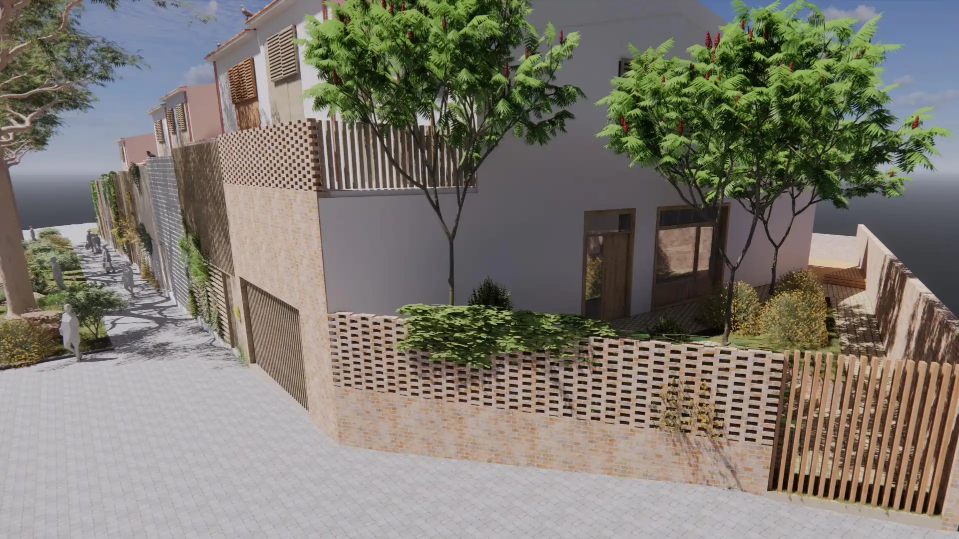 Vista exterior de Casa adosada en venda en Aiguaviva amb Aire condicionat, Calefacció i Jardí privat