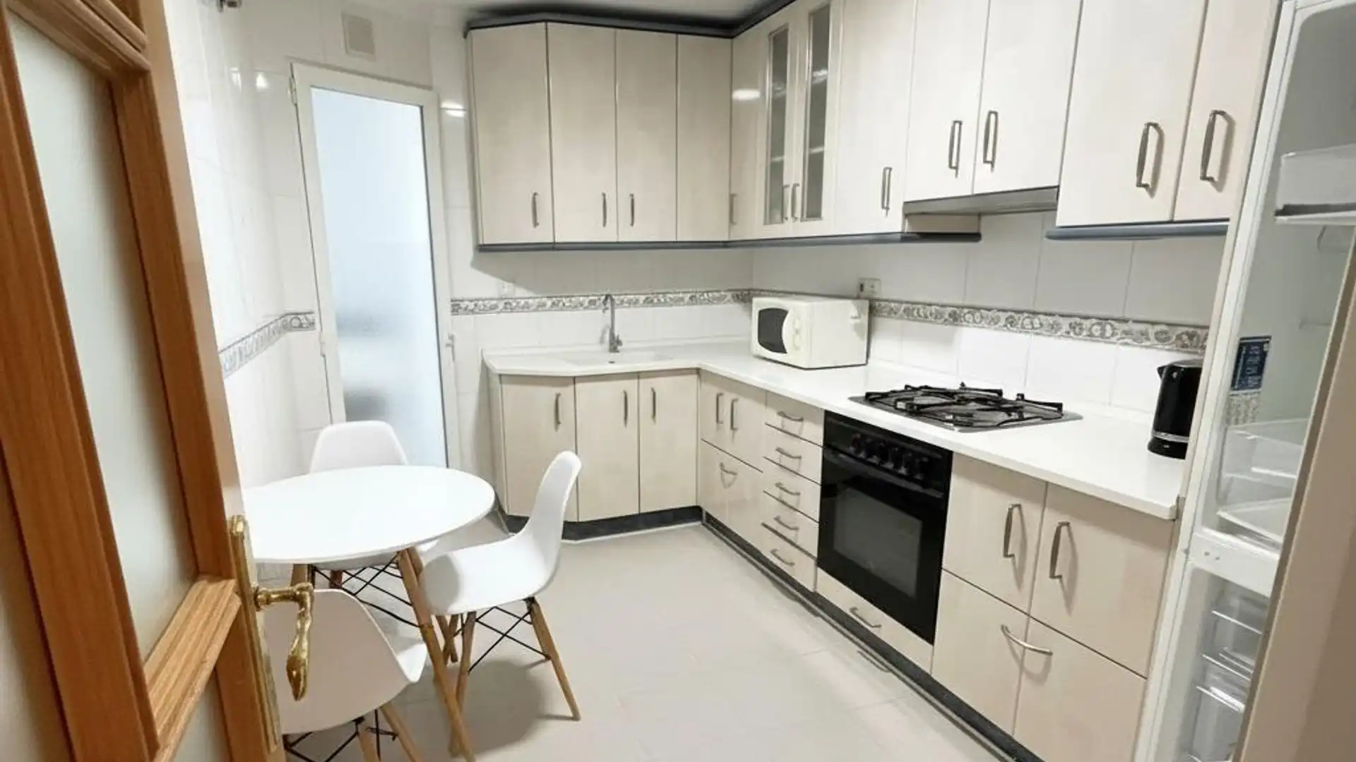 Kitchen of Flat for sale in  Albacete Capital  with Heating, Terrace and Storage room