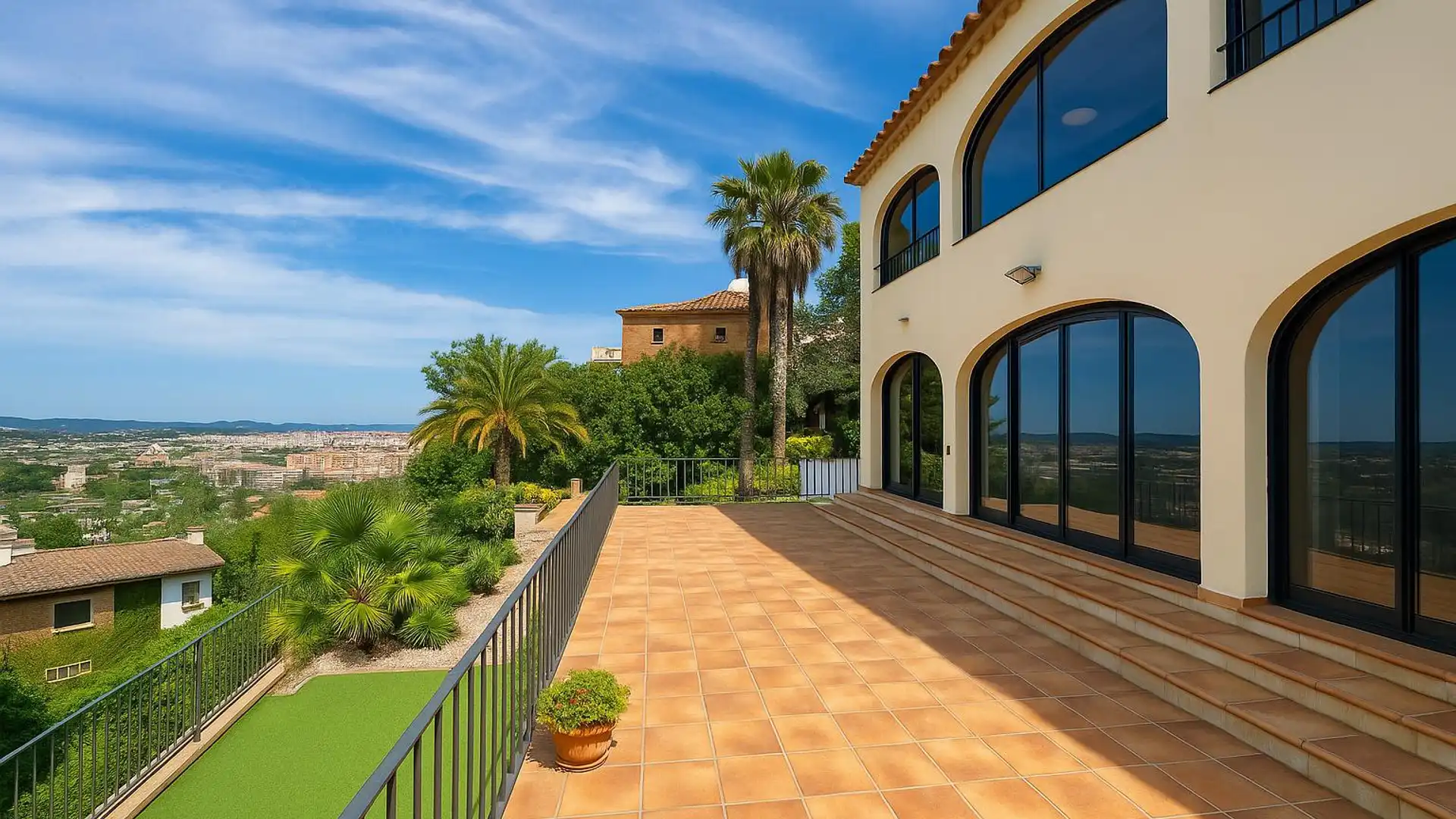 Terraza de Casa o chalet en venta en Calonge i Sant Antoni con Aire acondicionado, Calefacción y Jardín privado