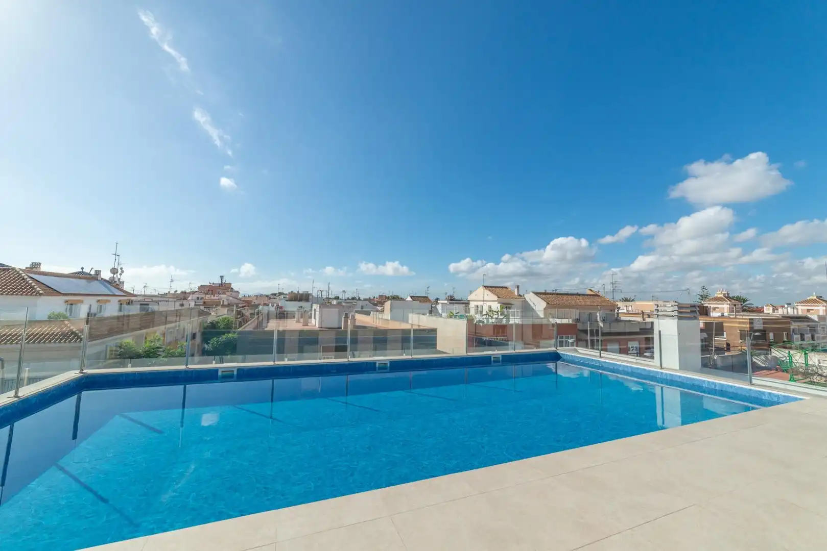 Swimming pool of Apartments for sale in San Javier  with Air Conditioner, Storage room and Alarm